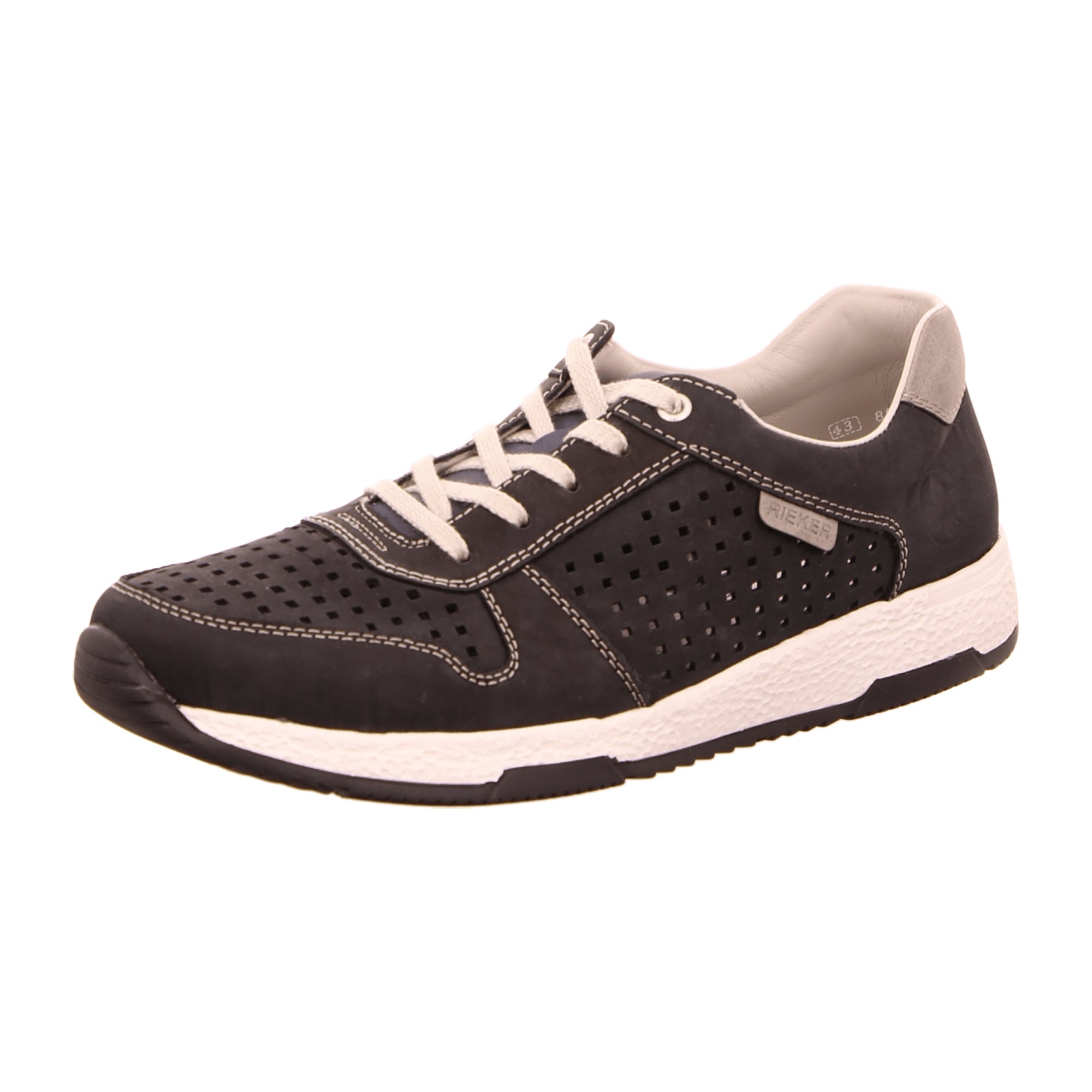 Rieker Brown Men's Athletic Lace-Up Shoes Genuine Leather Casual Comfort