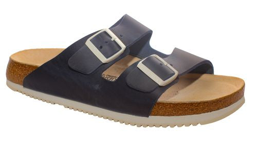 Birkenstock mule Arizona antique blue FL - Bartel-Shop