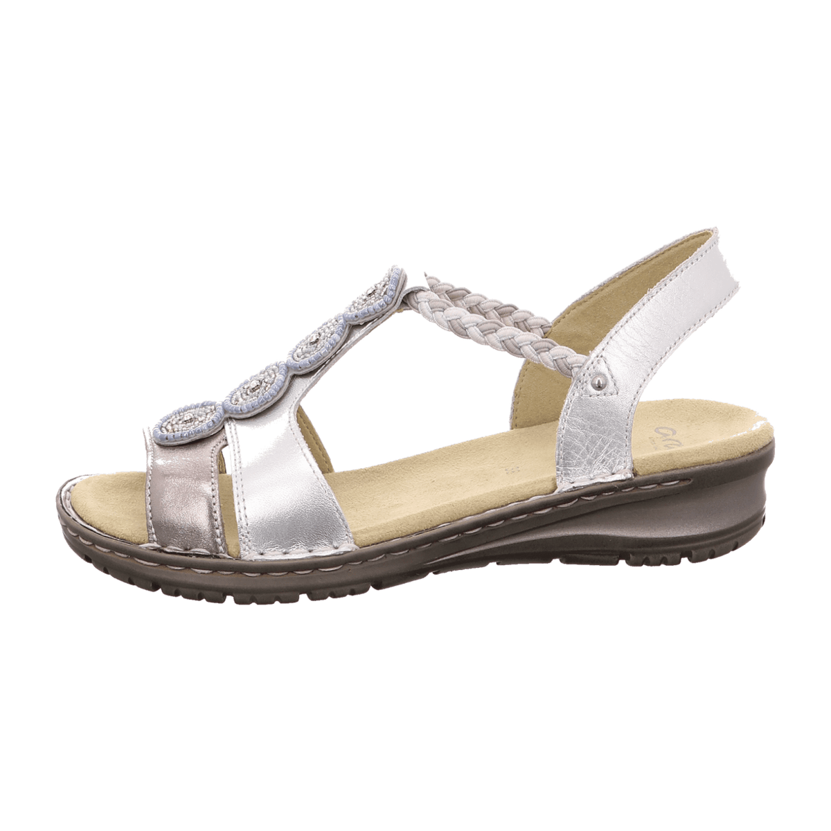 ARA HAWAII HAWA Women's T-Bar Sandal in Black Nubuck with Warm Fleece Lining - Bartel-Shop