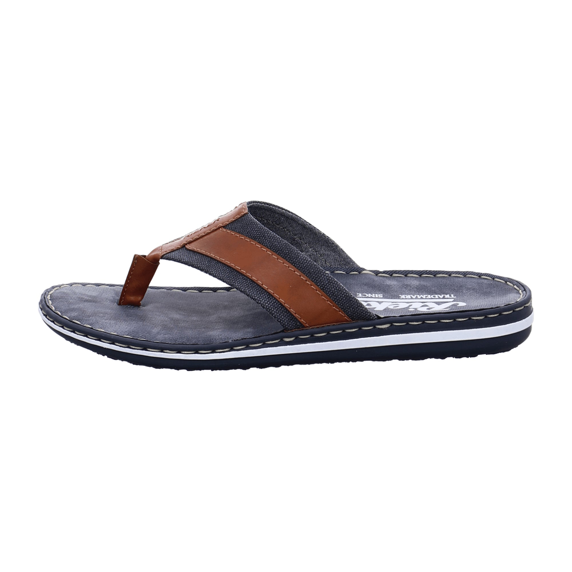 Rieker Brown Pantolette Sandals Comfortable Slip-On Shock Absorbing Sole