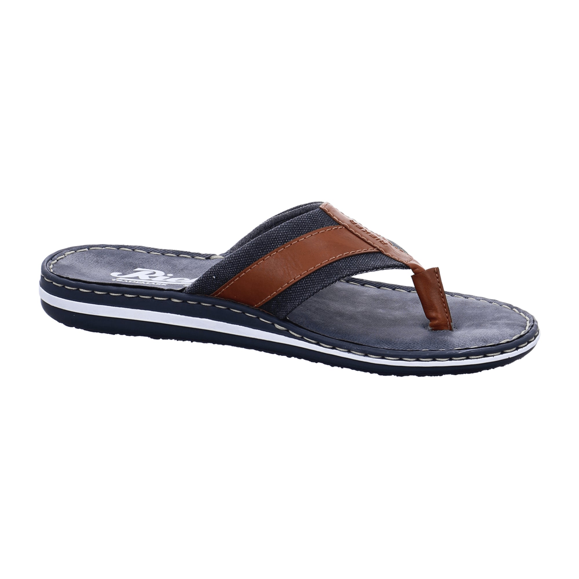 Rieker Brown Pantolette Sandals Comfortable Slip-On Shock Absorbing Sole