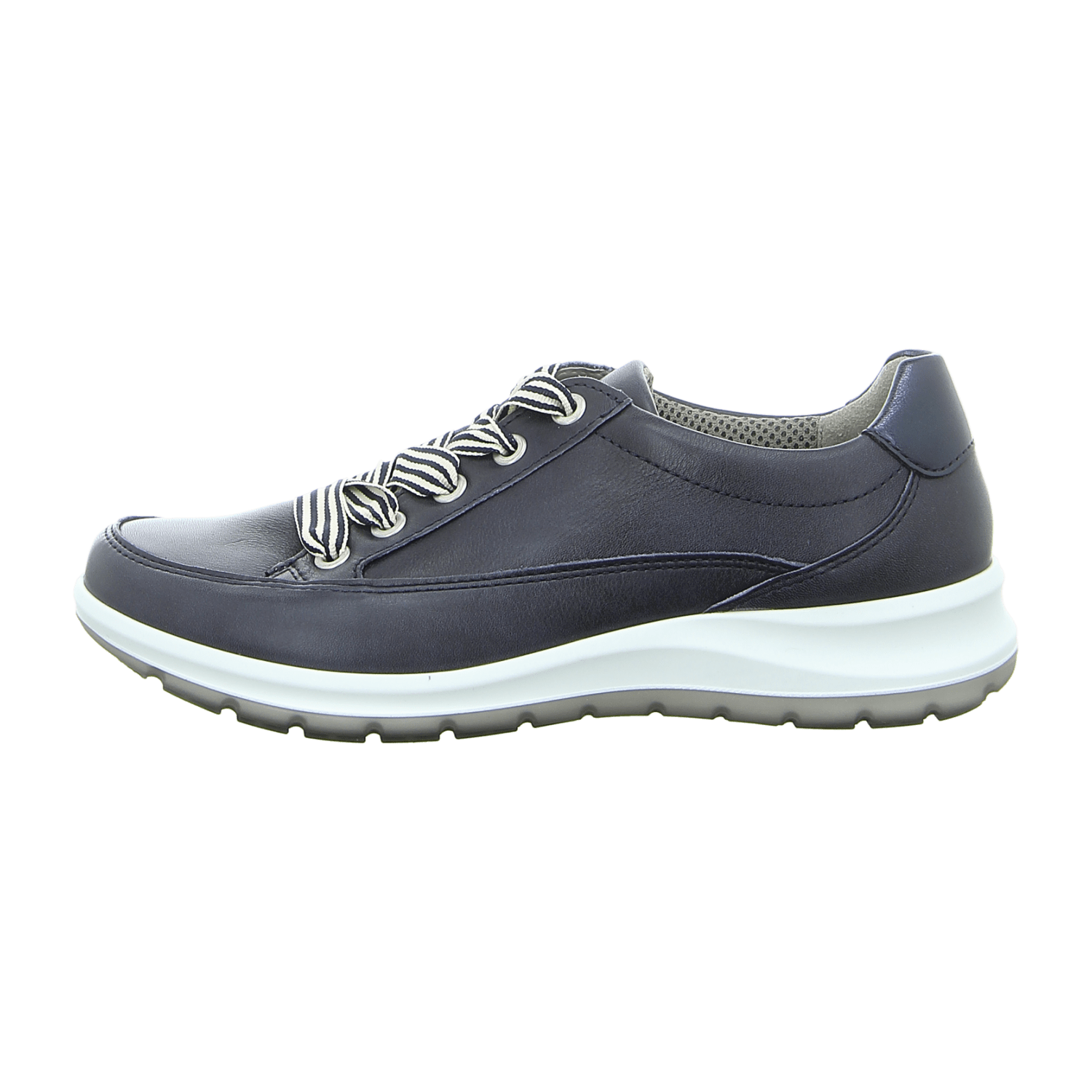 ARA Low-Top Sneakers for Women in Smooth Leather with Lace-Up Closure and Round Toe in Blue - Bartel-Shop