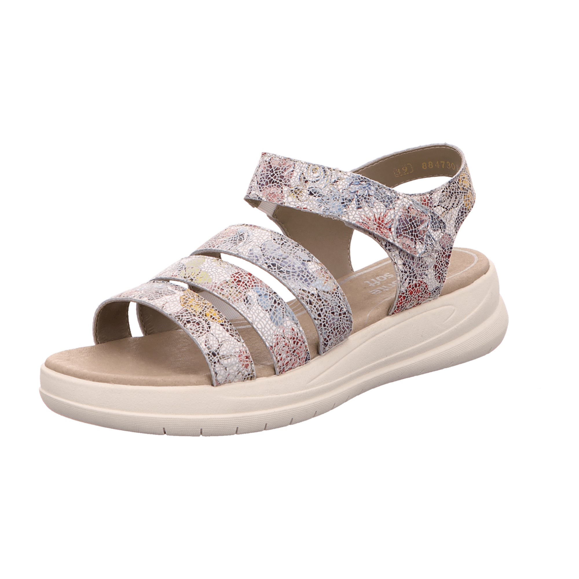 Remonte Ilka D42 Women's White Leather Shoes with Velcro Spring Summer