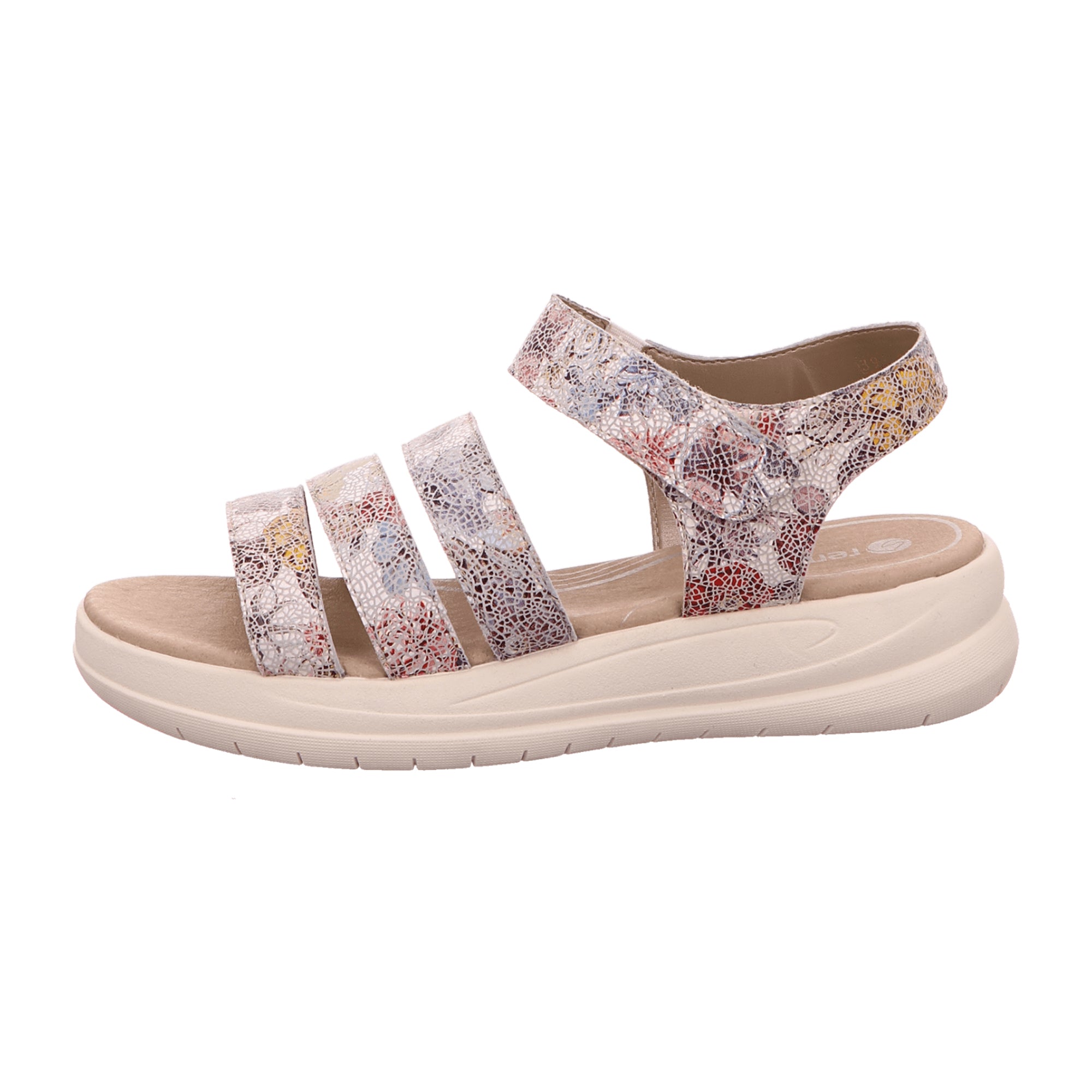 Remonte Ilka D42 Women's White Leather Shoes with Velcro Spring Summer