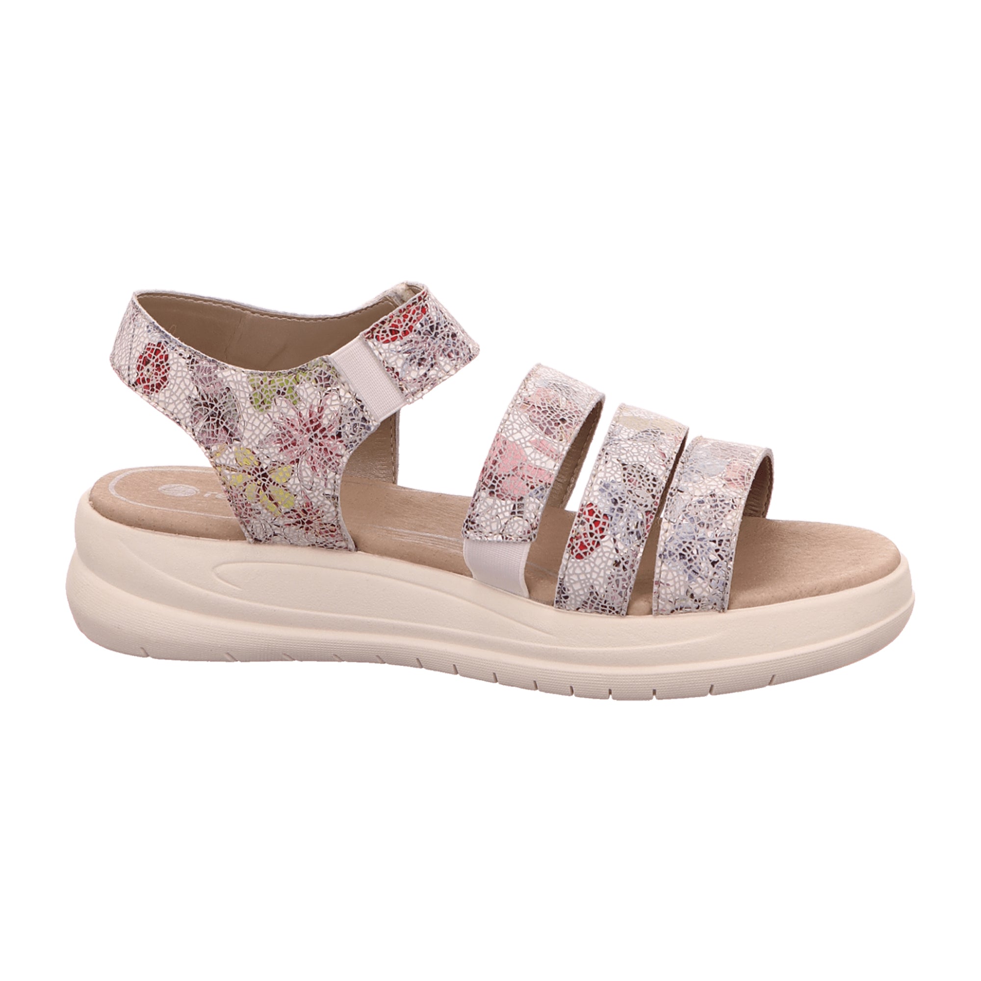 Remonte Ilka D42 Women's White Leather Shoes with Velcro Spring Summer