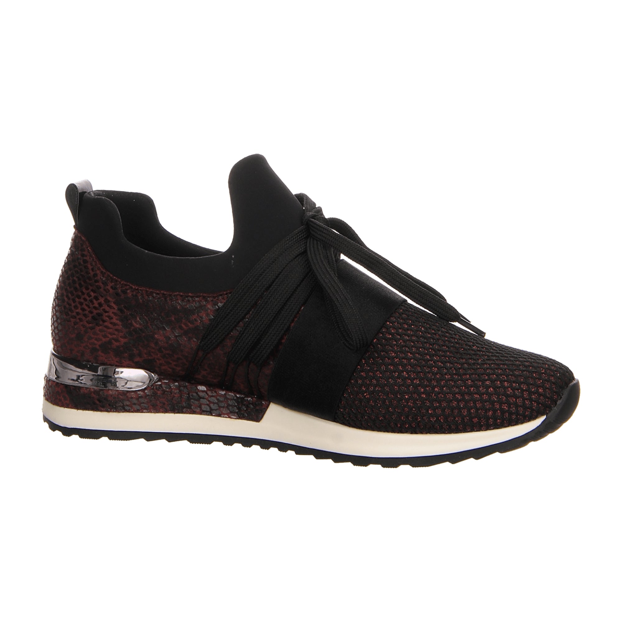 Remonte Women's Red Slip-On Shoes with Glitter and Decorative Elements
