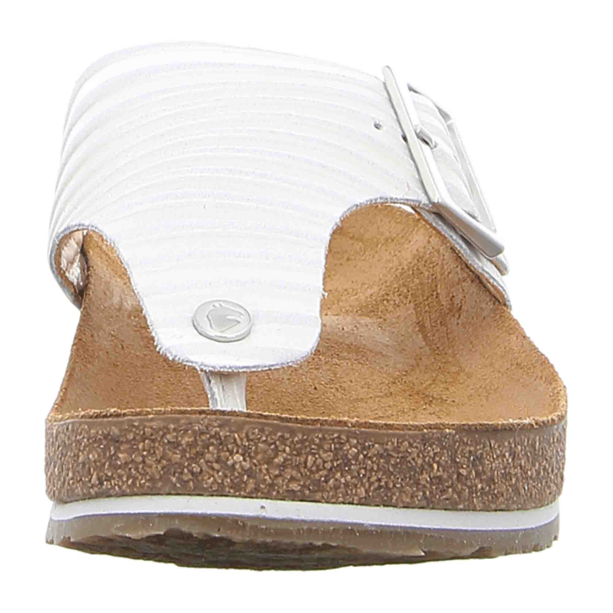 Haflinger Bio Conny Women's White Sandals - Eco-Friendly, Stylish & Comfortable