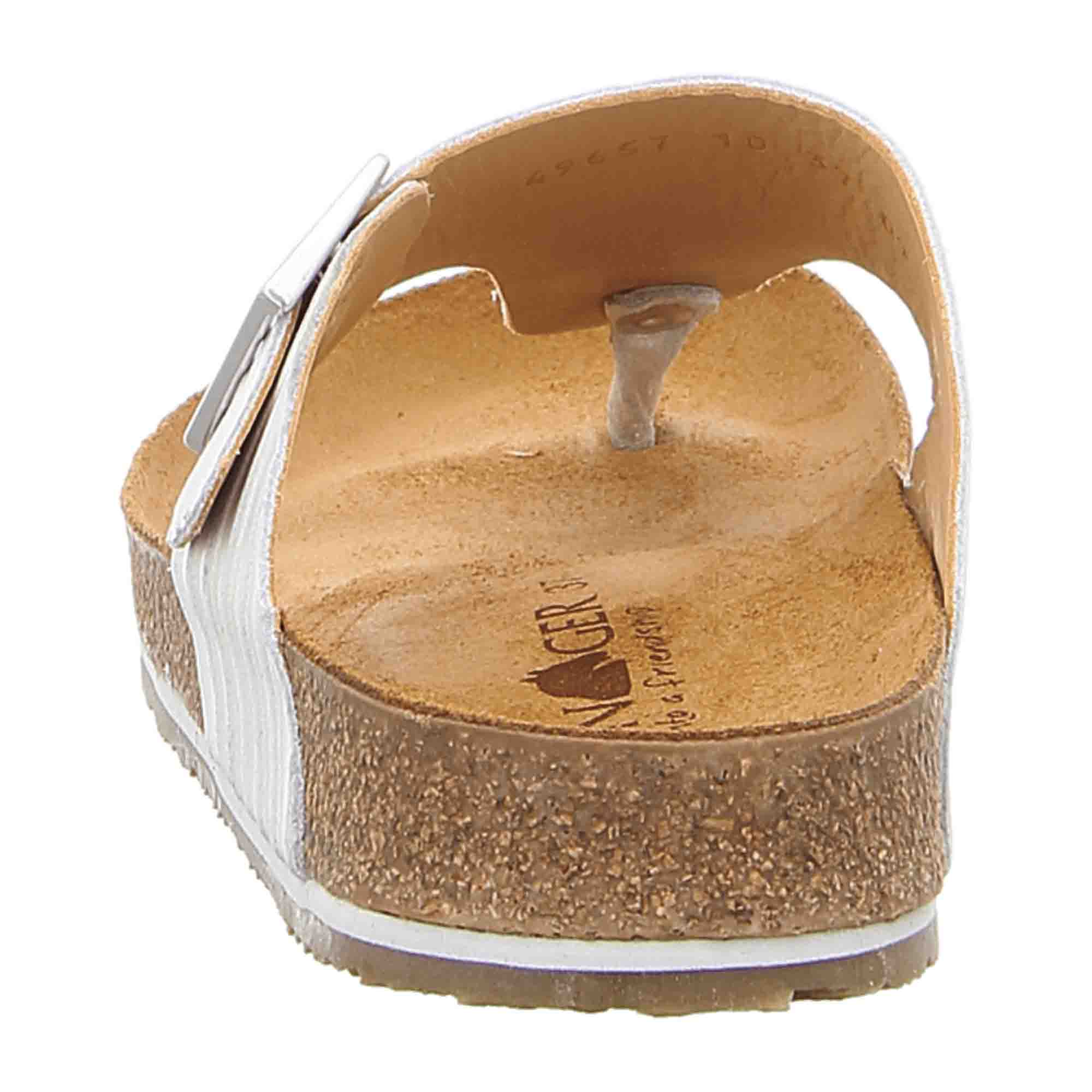 Haflinger Bio Conny Women's White Sandals - Eco-Friendly, Stylish & Comfortable