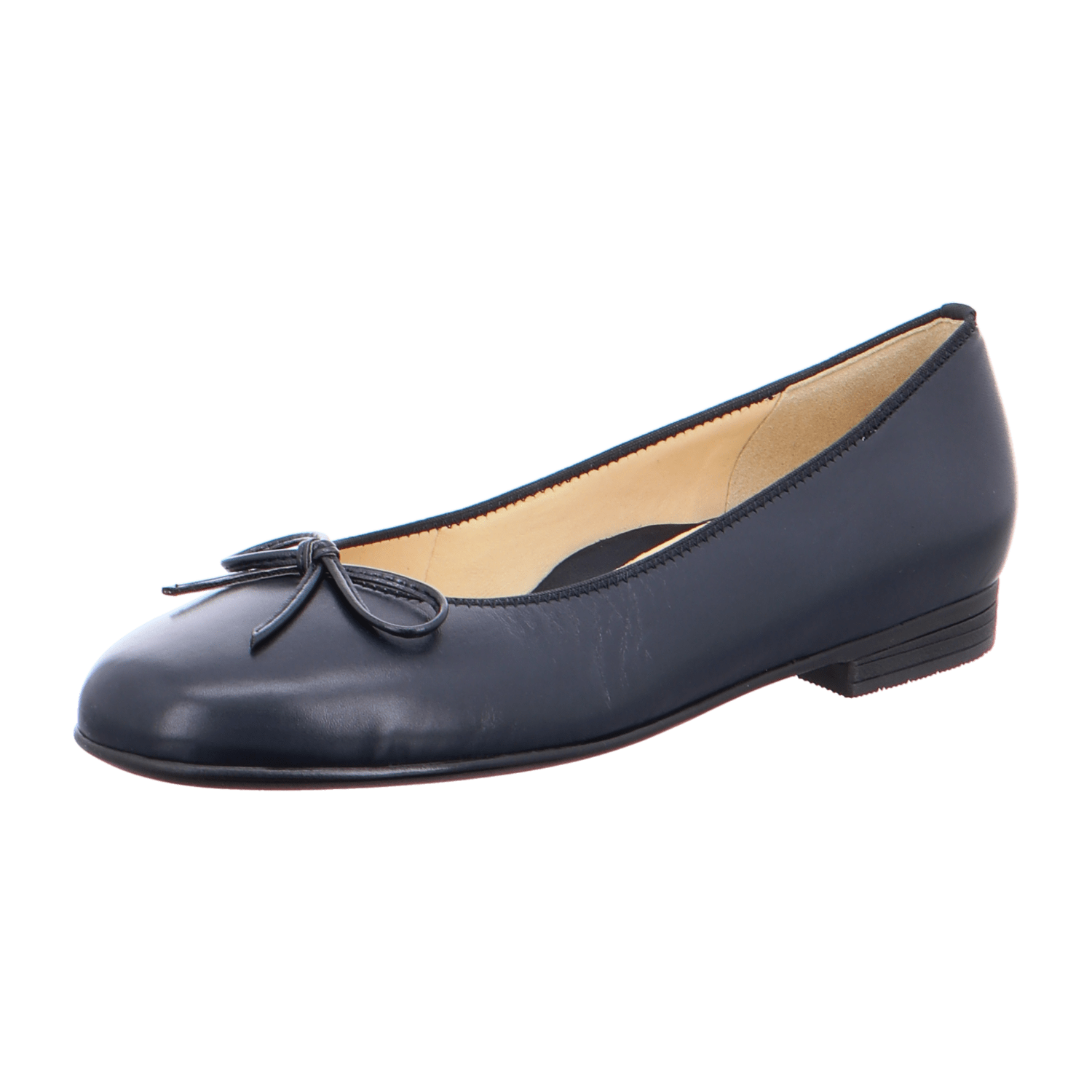 ARA SARDINIA Women's Ballet Flats in Blue Smooth Leather with Leather Lining and Synthetic Sole