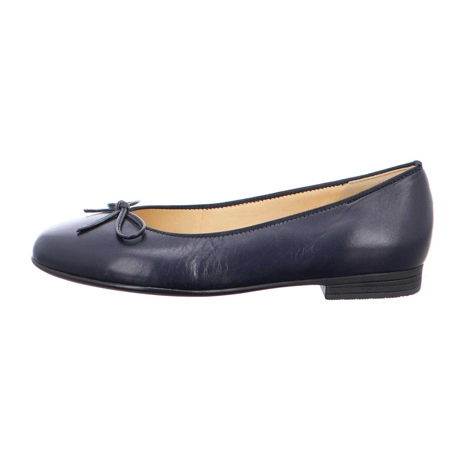 ARA SARDINIA Women's Ballet Flats in Blue Smooth Leather with Leather Lining and Synthetic Sole