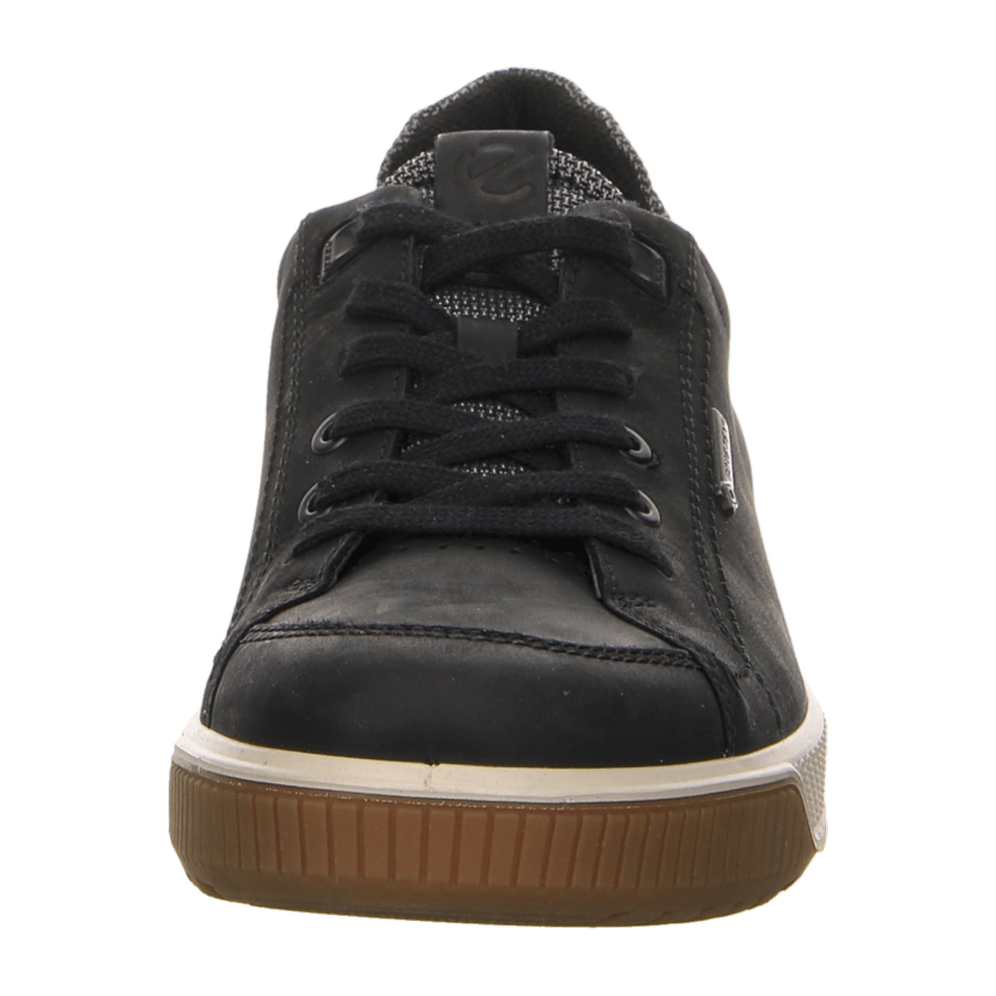 Ecco Men's Black Leather Shoes - Stylish & Durable Footwear for Young Adults