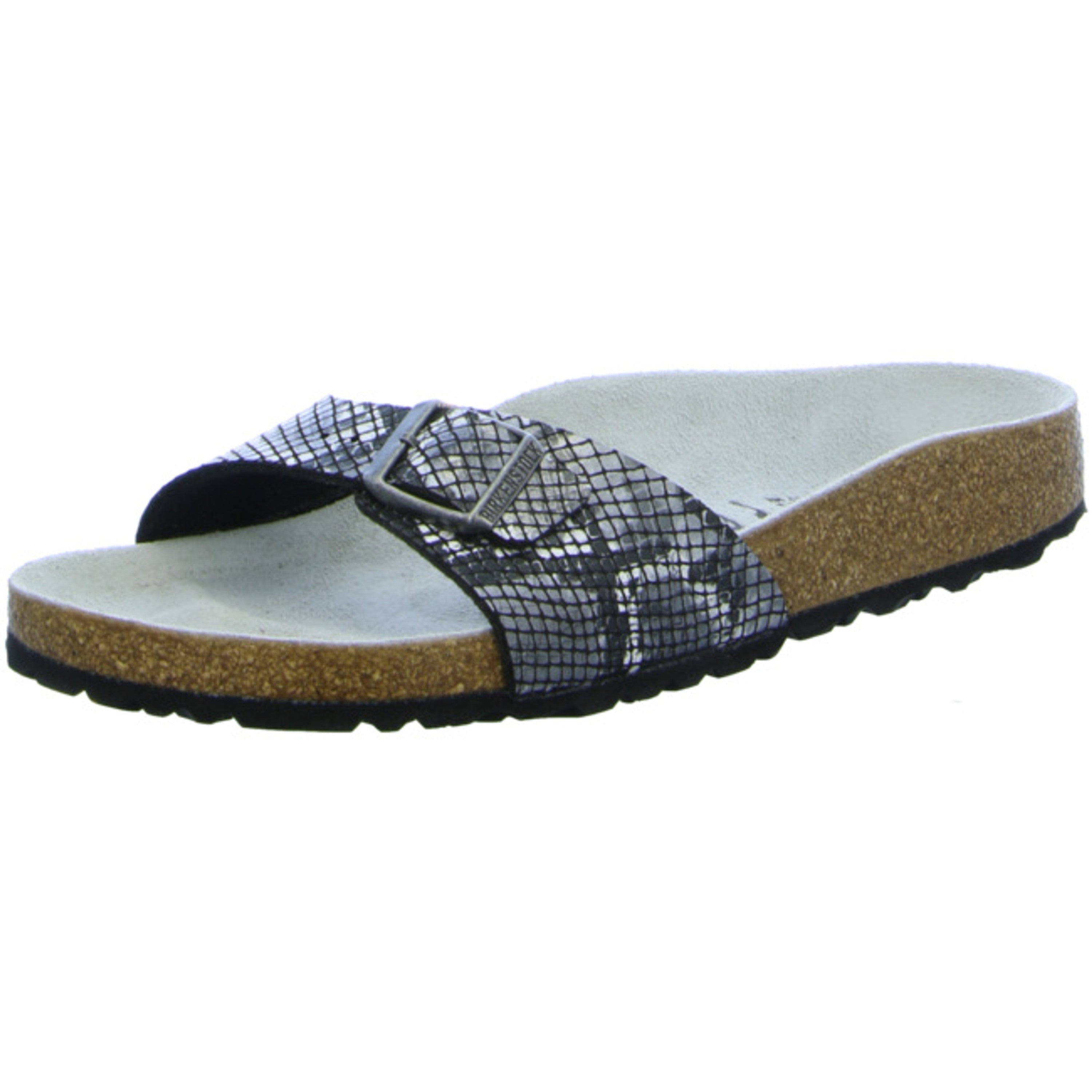 Birkenstock Madrid Slides narrow Python black Microfibre Snake Shoes Sandals Slippers - Bartel-Shop