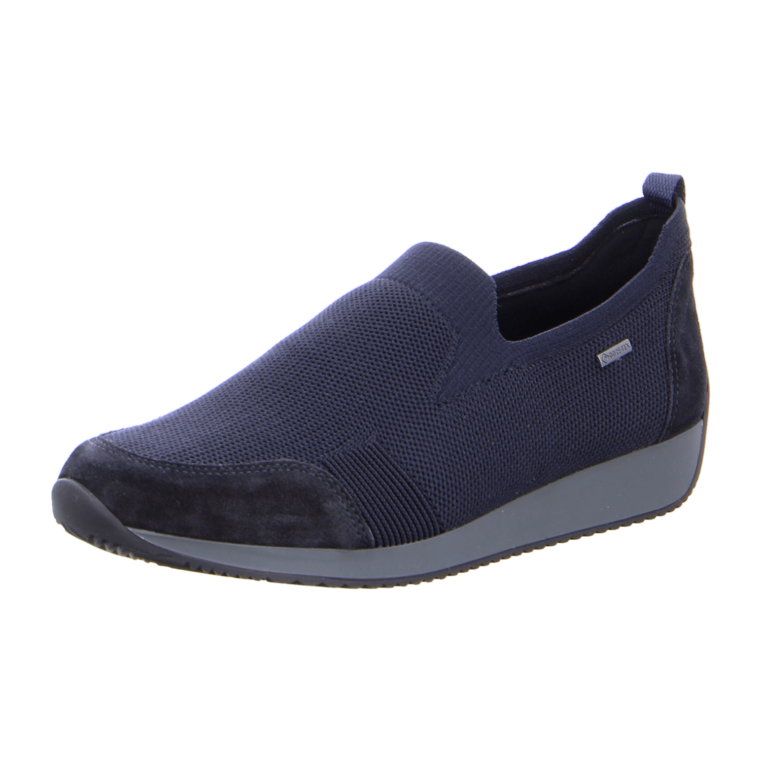 ARA LISBON Women's Blue Suede Slippers with Lace-Up Detail and Round Toe - Bartel-Shop
