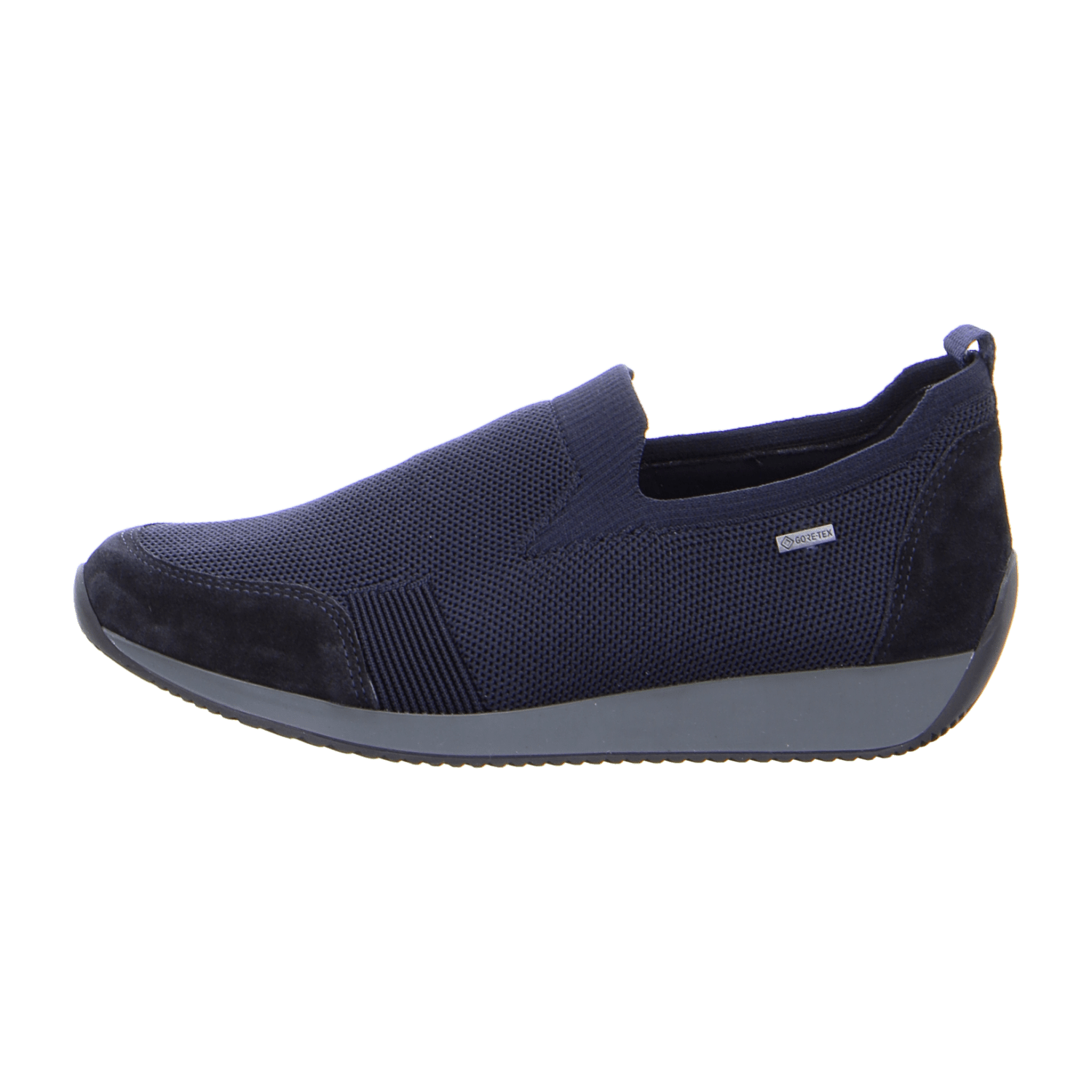 ARA LISBON Women's Blue Suede Slippers with Lace-Up Detail and Round Toe - Bartel-Shop