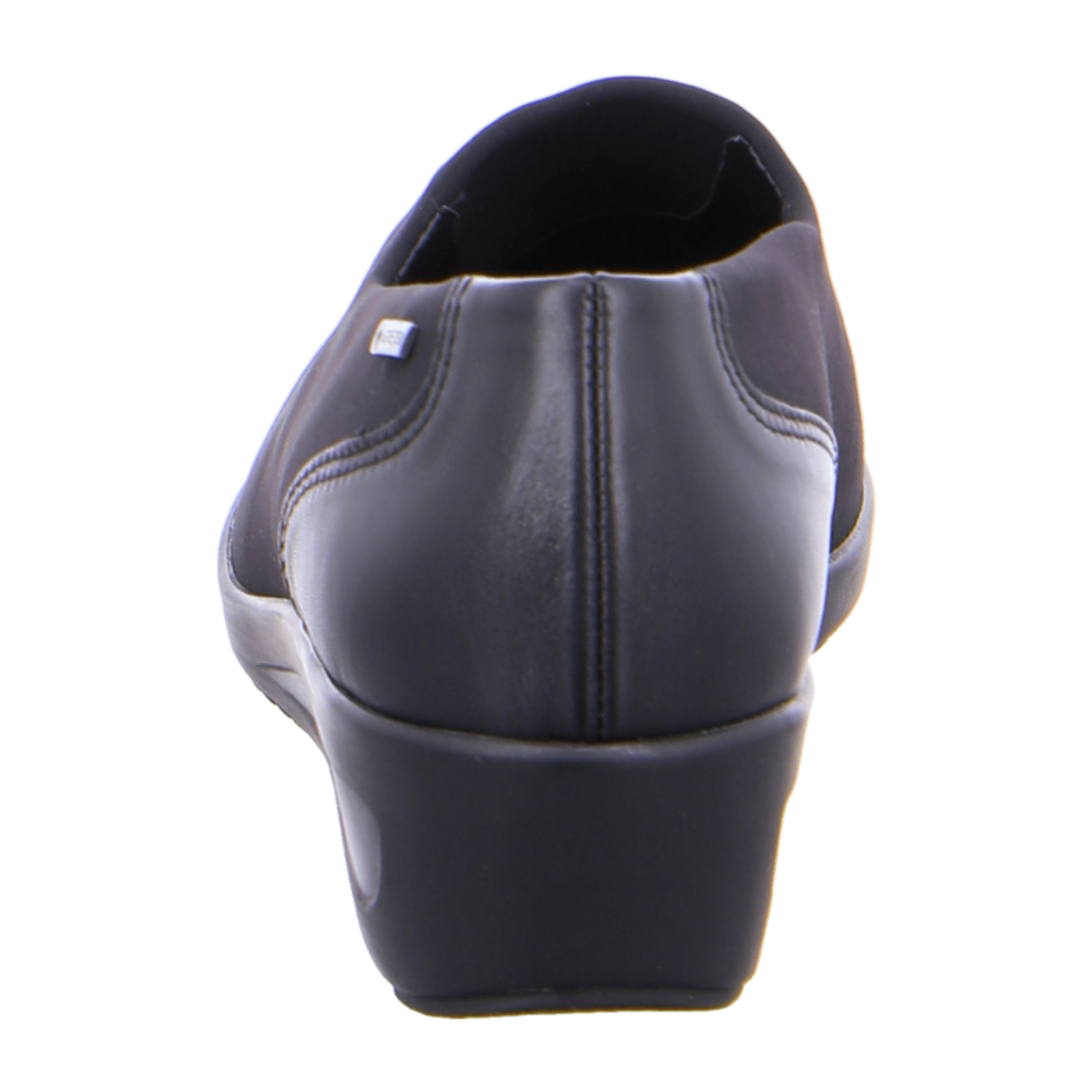 ARA Women's Peep Toe Slingback Slippers in Black Textile