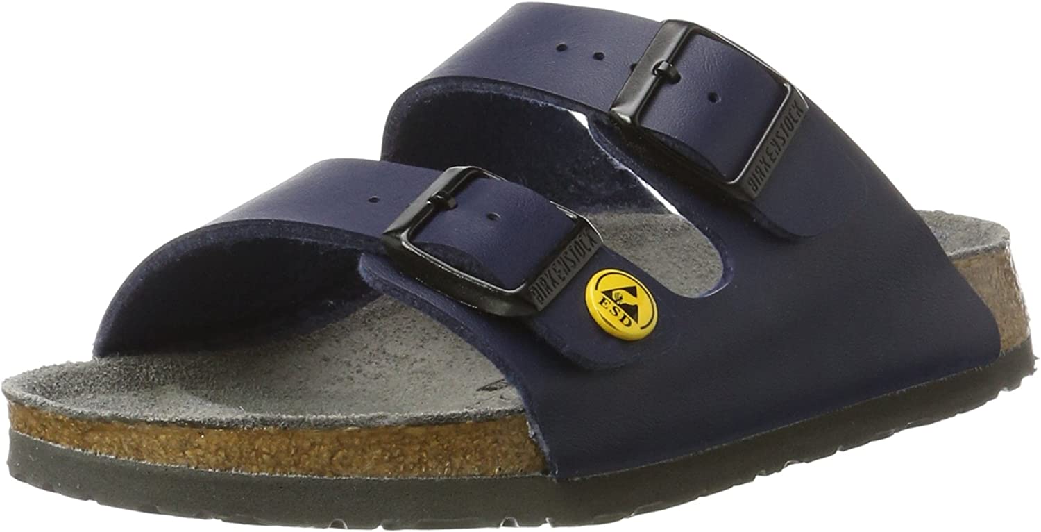 Birkenstock Arizona ESD Antistatic Narrow Mules blue Birko-Flor - Bartel-Shop