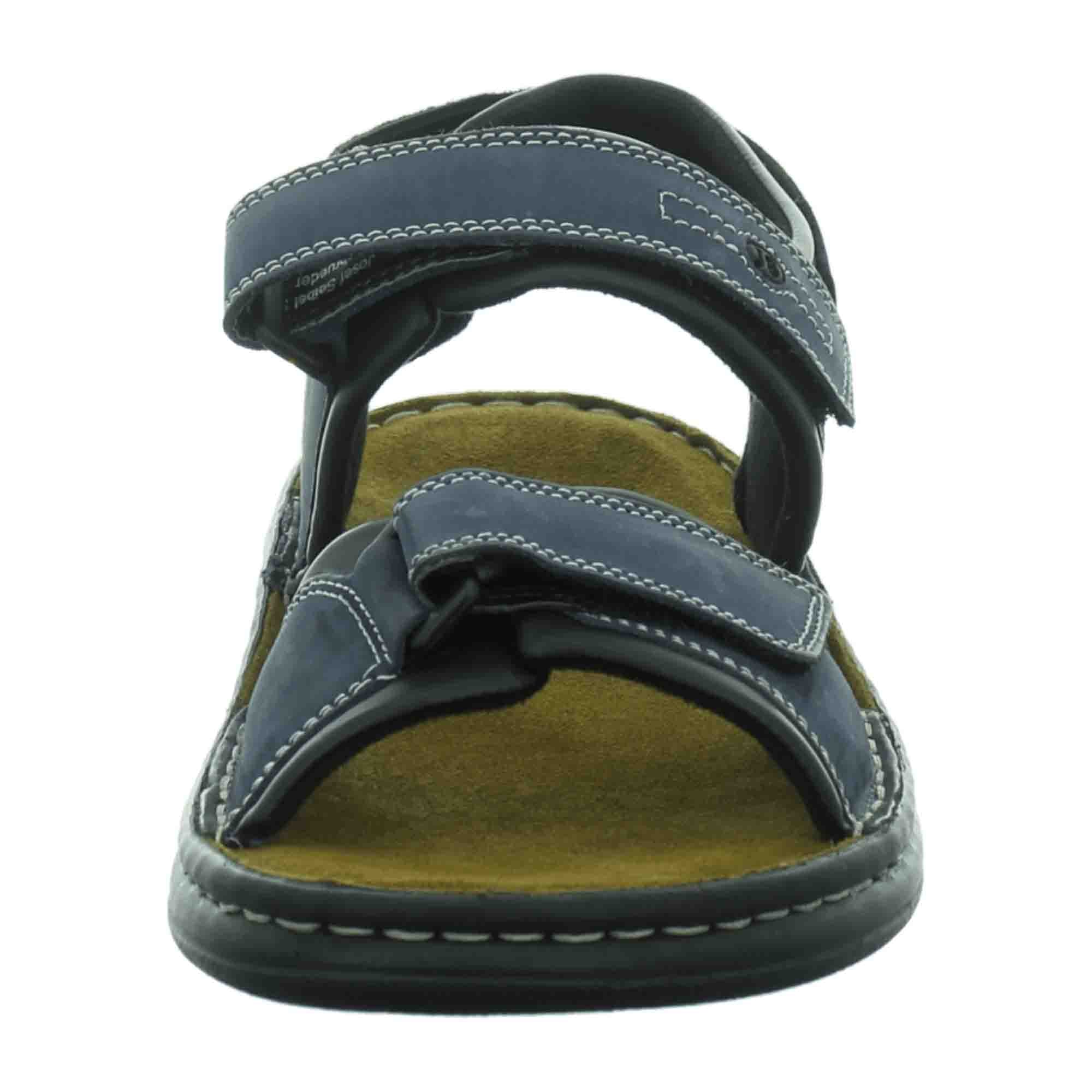Josef Seibel Rafe Ocean/Black Men's Sandal