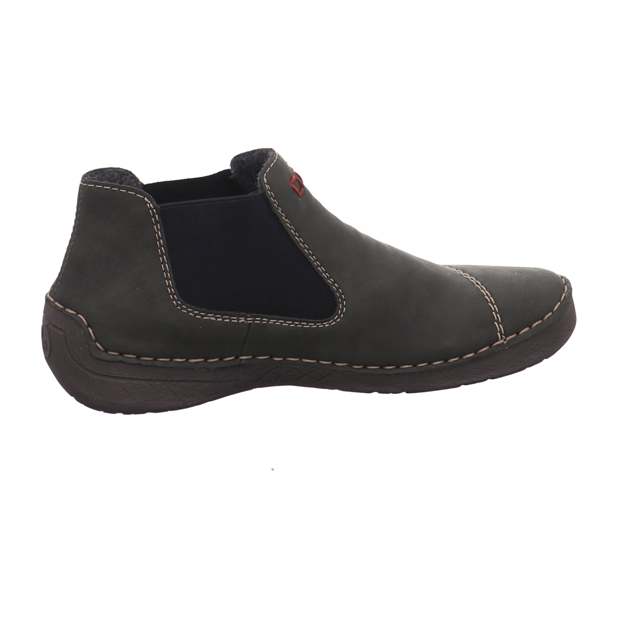 Rieker Green Ankle Boots for Women with Zip and Warm Lining