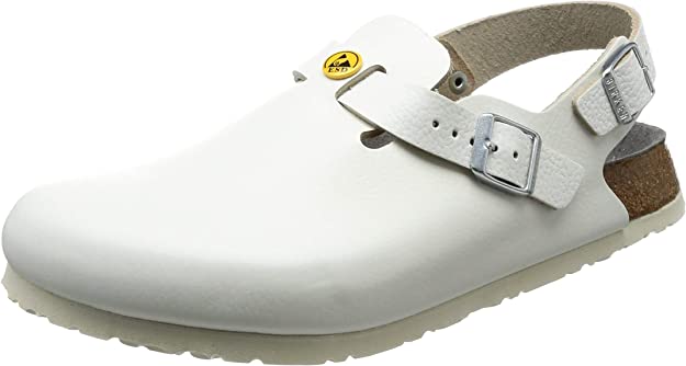 Birkenstock Tokio Antistatic Regular White Natural leather - Bartel-Shop