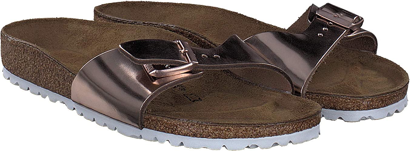 Birkenstock Madrid mules bronze, copper leather - Bartel-Shop