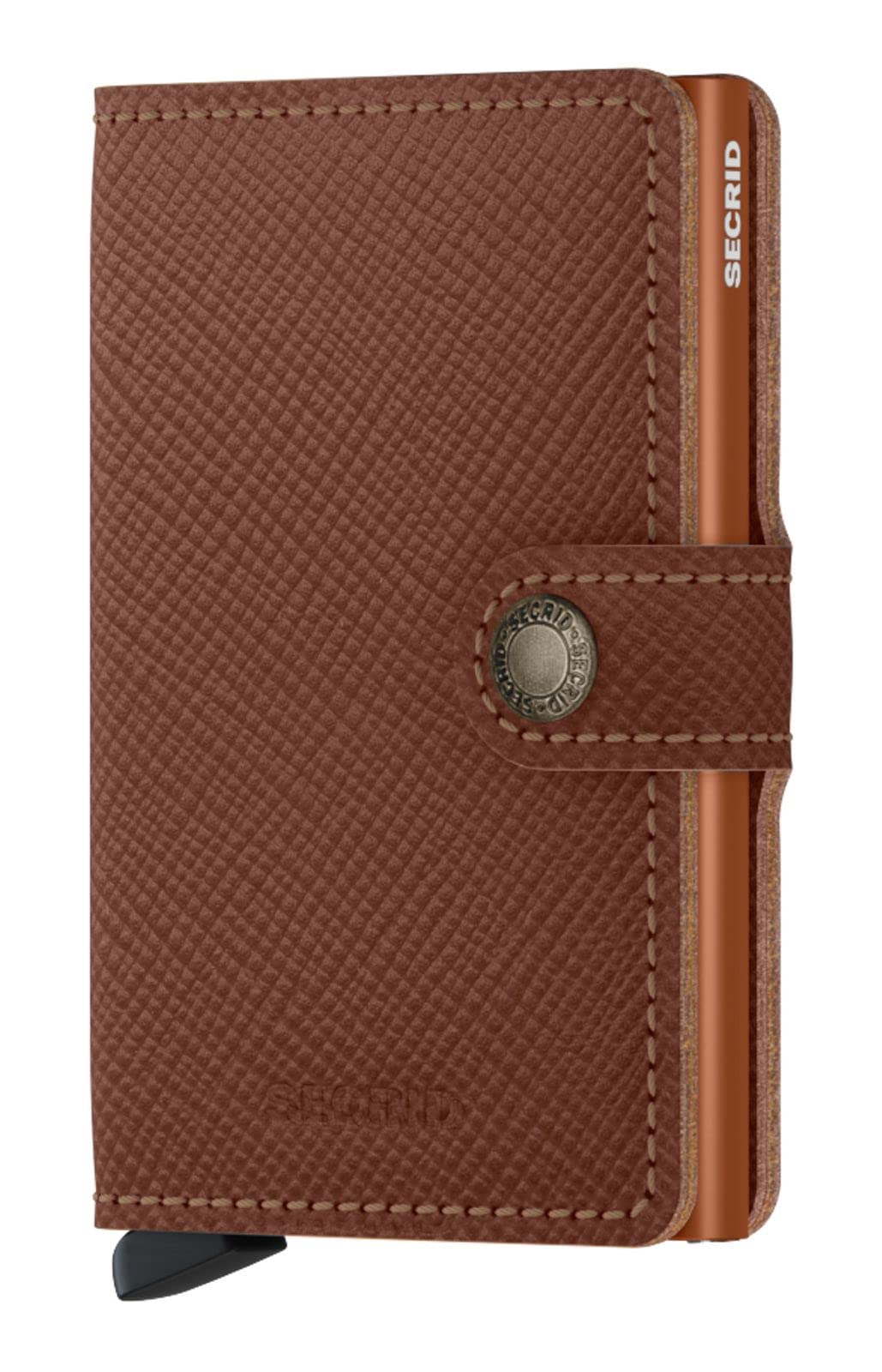 Secrid Mini Wallet Caramel Brown Leather RFID Protected