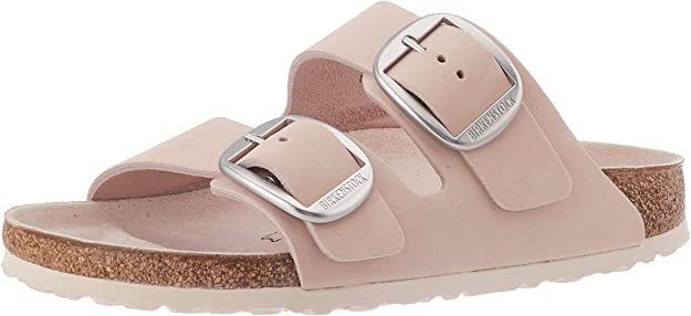 Birkenstock Arizona Big Buckle Mules brown Nubuck leather - Bartel-Shop