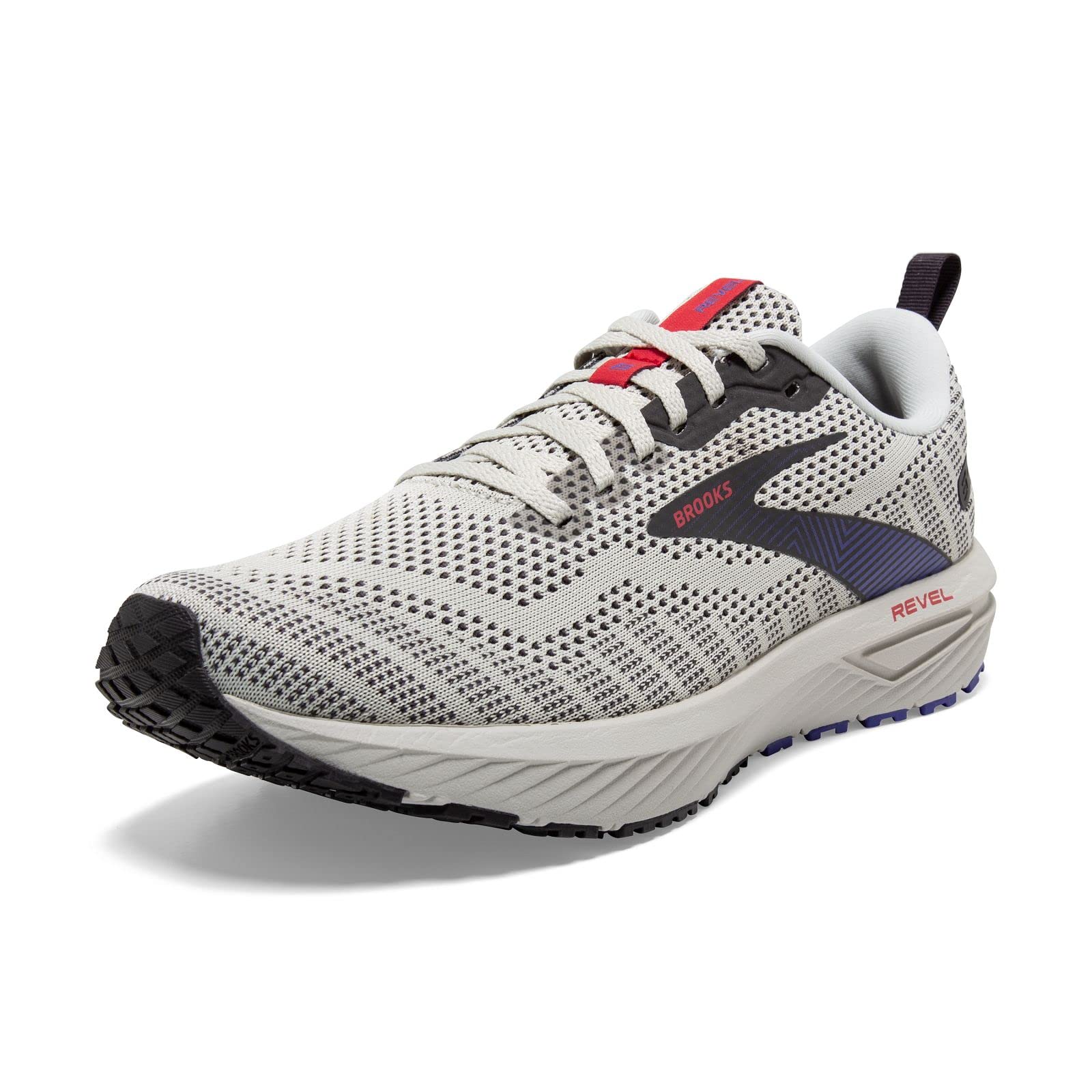 Brooks Revel 6 Men Road Running Shoes Cotton Dawn Blue Cayenne Nine Iron