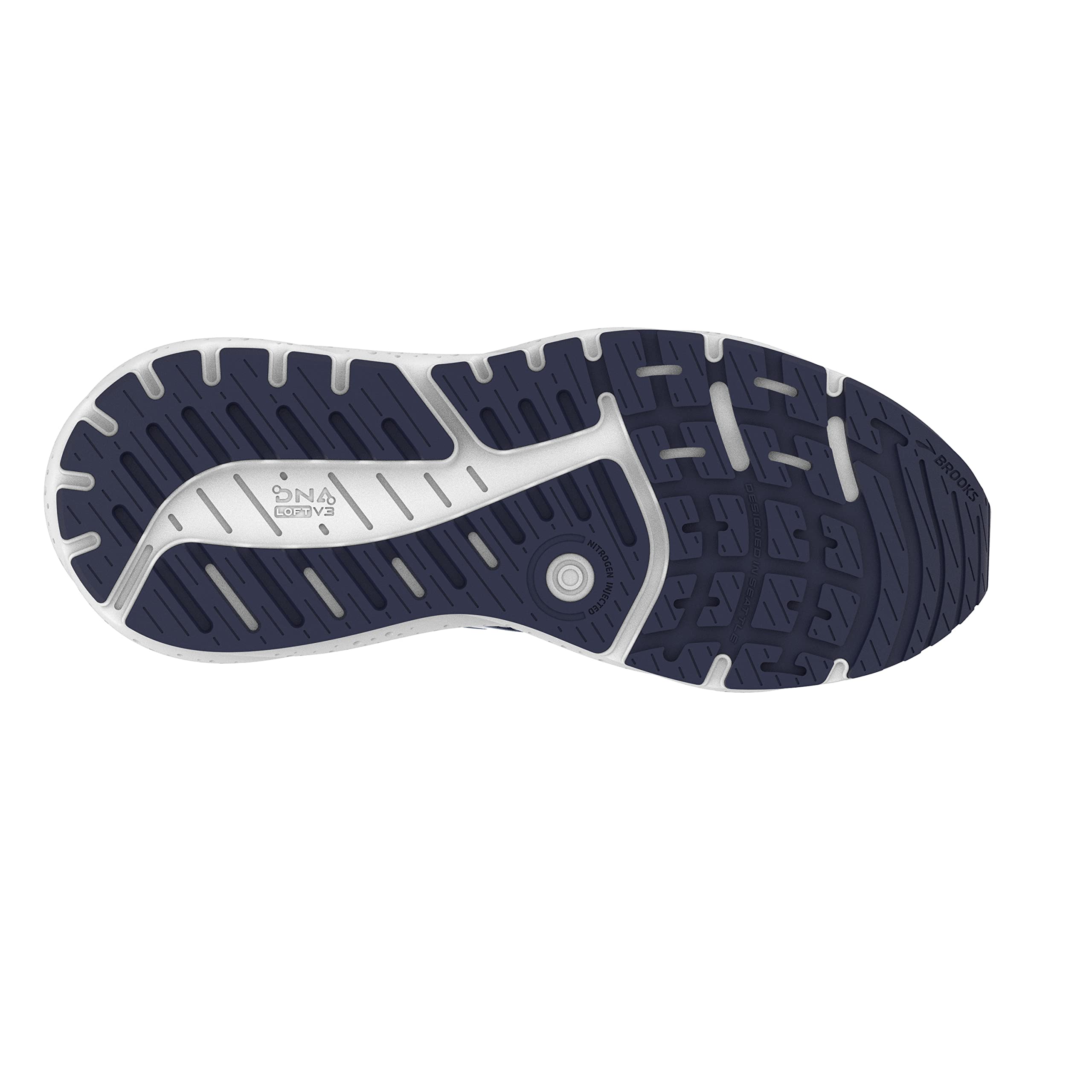 Brooks Men Beast GTS 23 Road Running Shoes Lightweight Blue White Cotton Water Resistant
