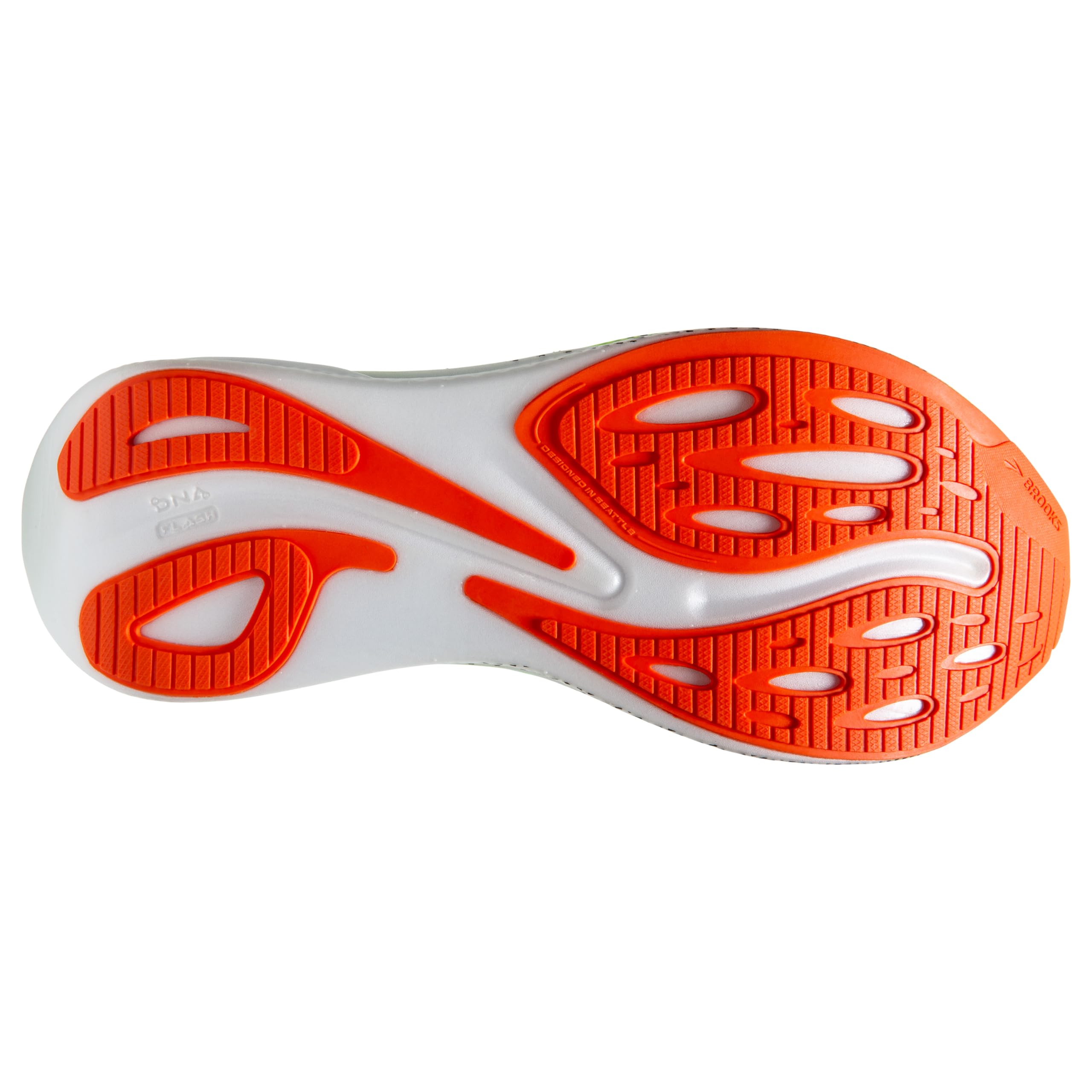 Brooks Hyperion Max Men Road Running Shoes Rubber Green Gecko Red Orange White