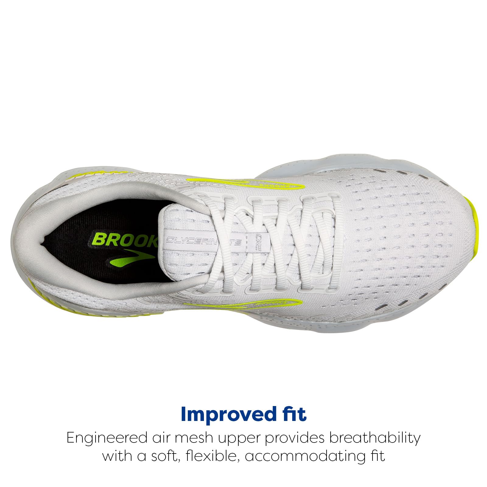 Brooks Glycerin 20 Men's Road Running Shoes Ebony Nightlife Synthetic
