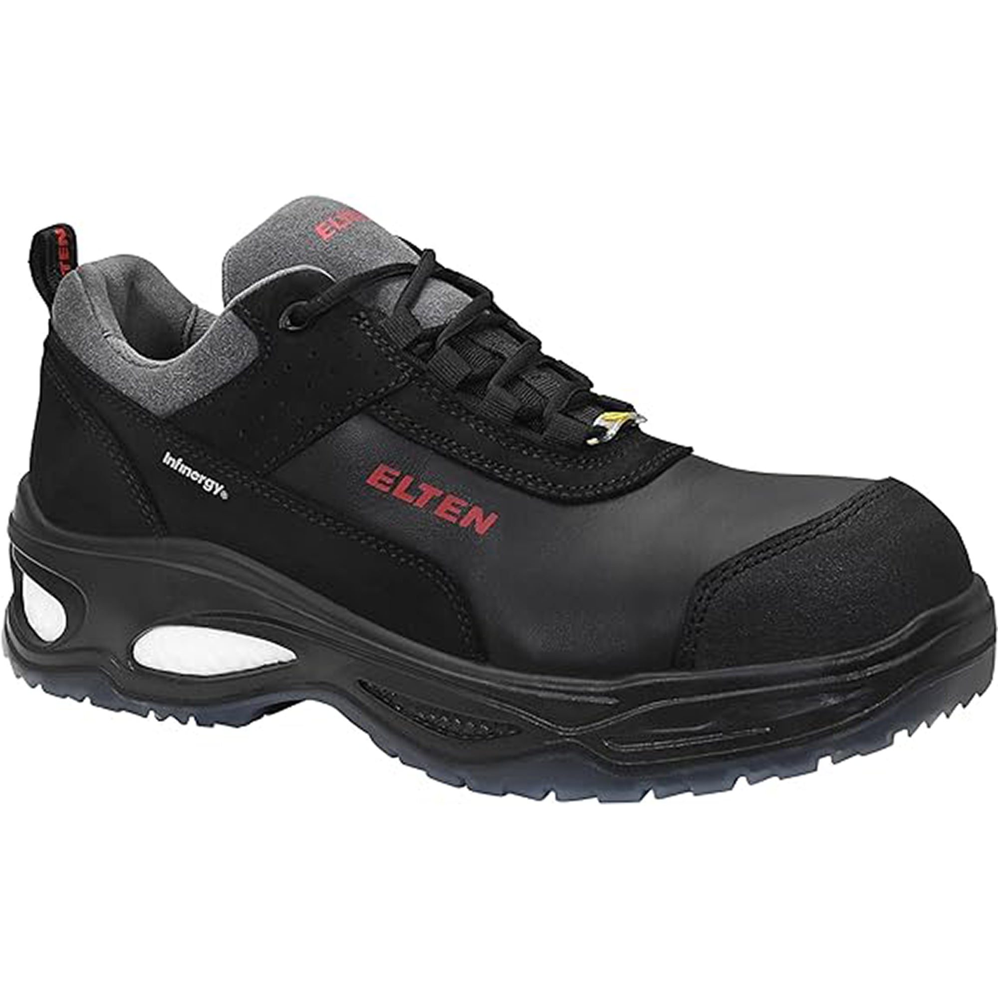 ELTEN MILES Low ESD S3 Toe Cap Black Leather Steel Safety work boots shoes
