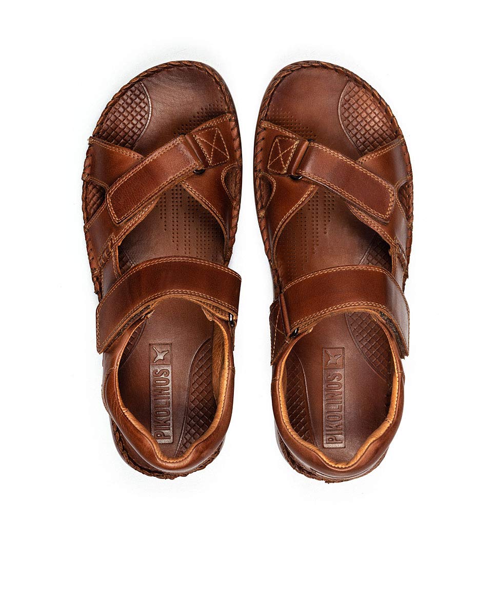 Pikolinos Men Flat Sandals Leather Cuero 18 Flexible
