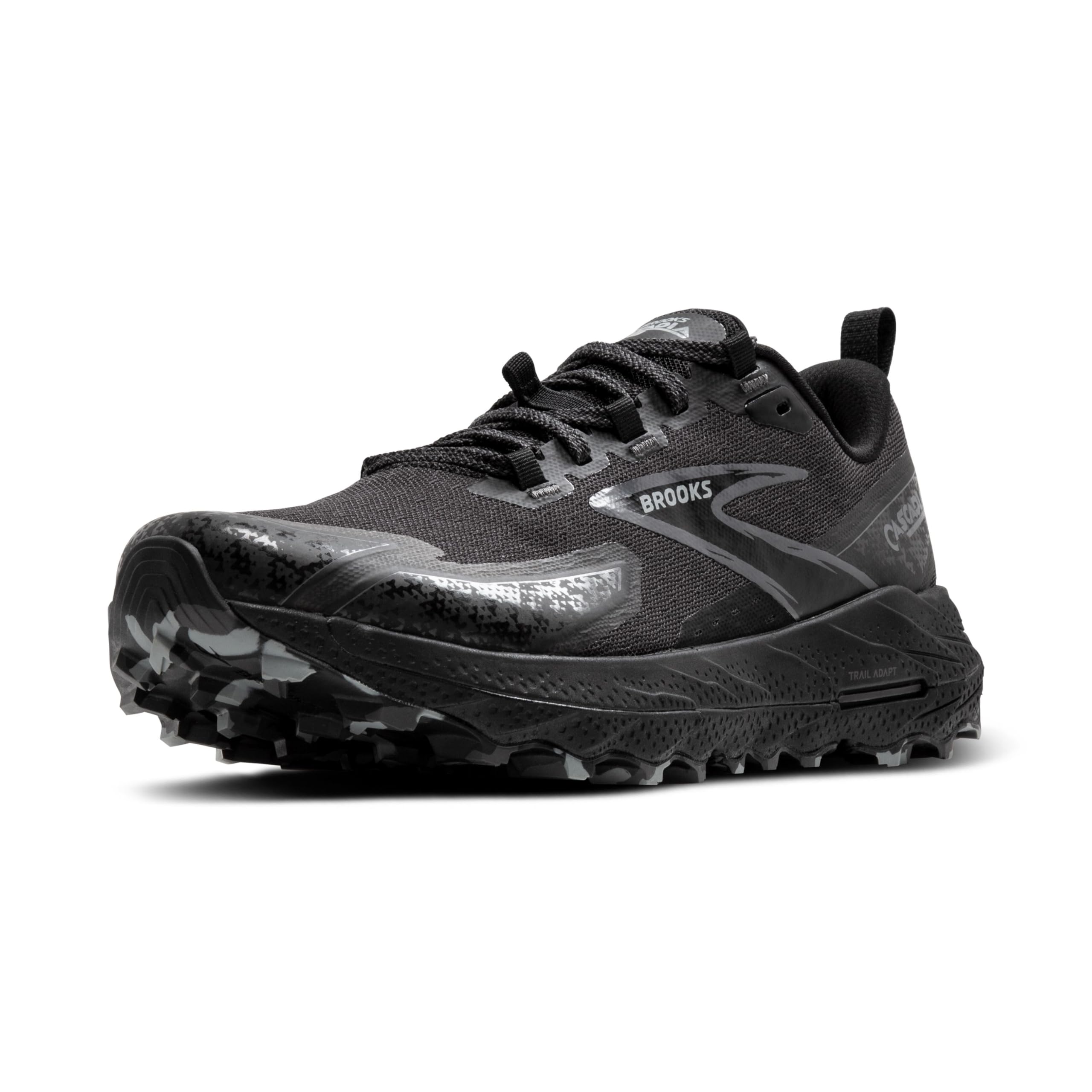 Brooks Cascadia 18 Men Trail Running Shoes Black Pearl Grey