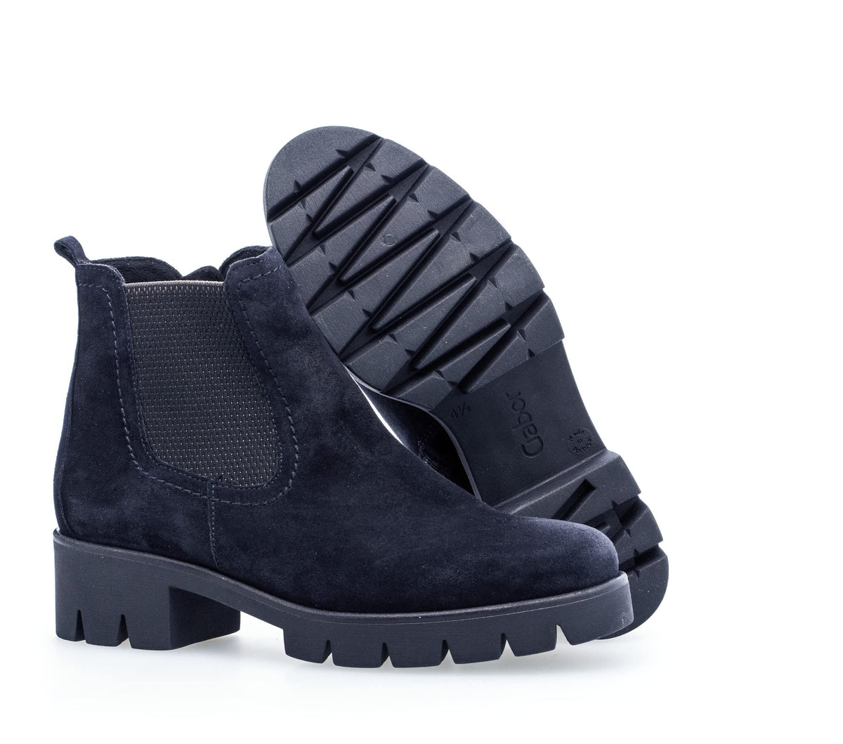 Gabor Women Ankle Boots Blue Suede Size 38.5 EU