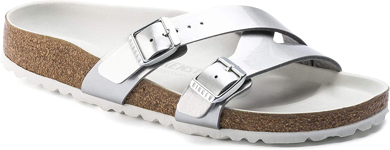 Birkenstock mule Yao Balance metallic silver synthetic - Bartel-Shop
