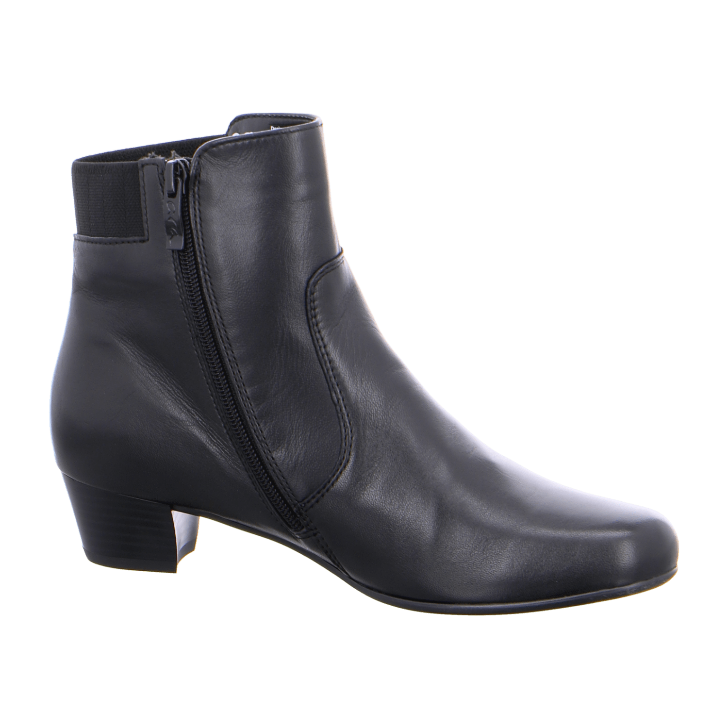 ARA CATANIA Women's Ankle Boots Black with Zipper Warm Lined Rubber Sole - Bartel-Shop