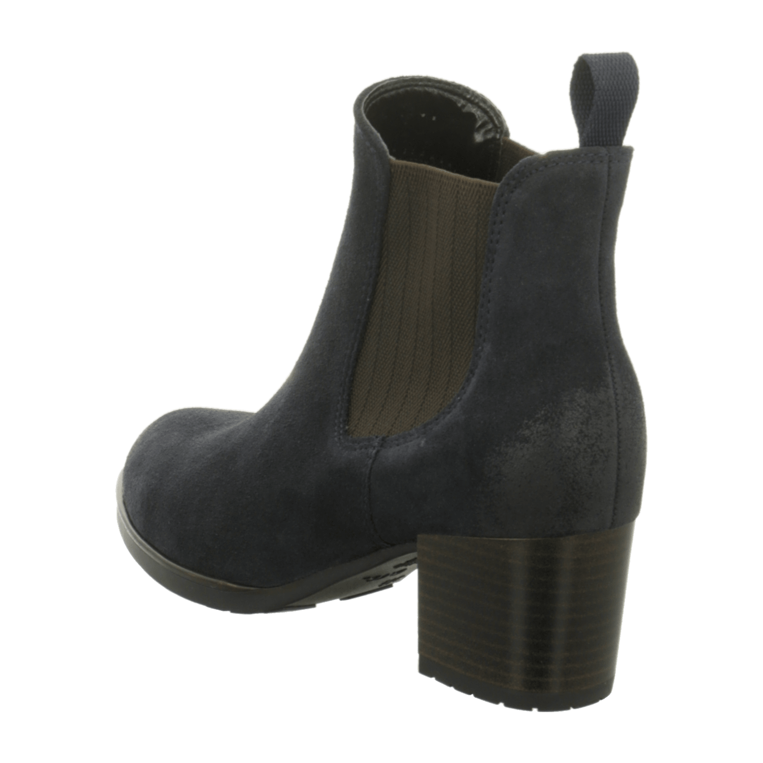 ARA FLORENZ Women's Ankle Boots in Black Suede Leather, Slip-On Design