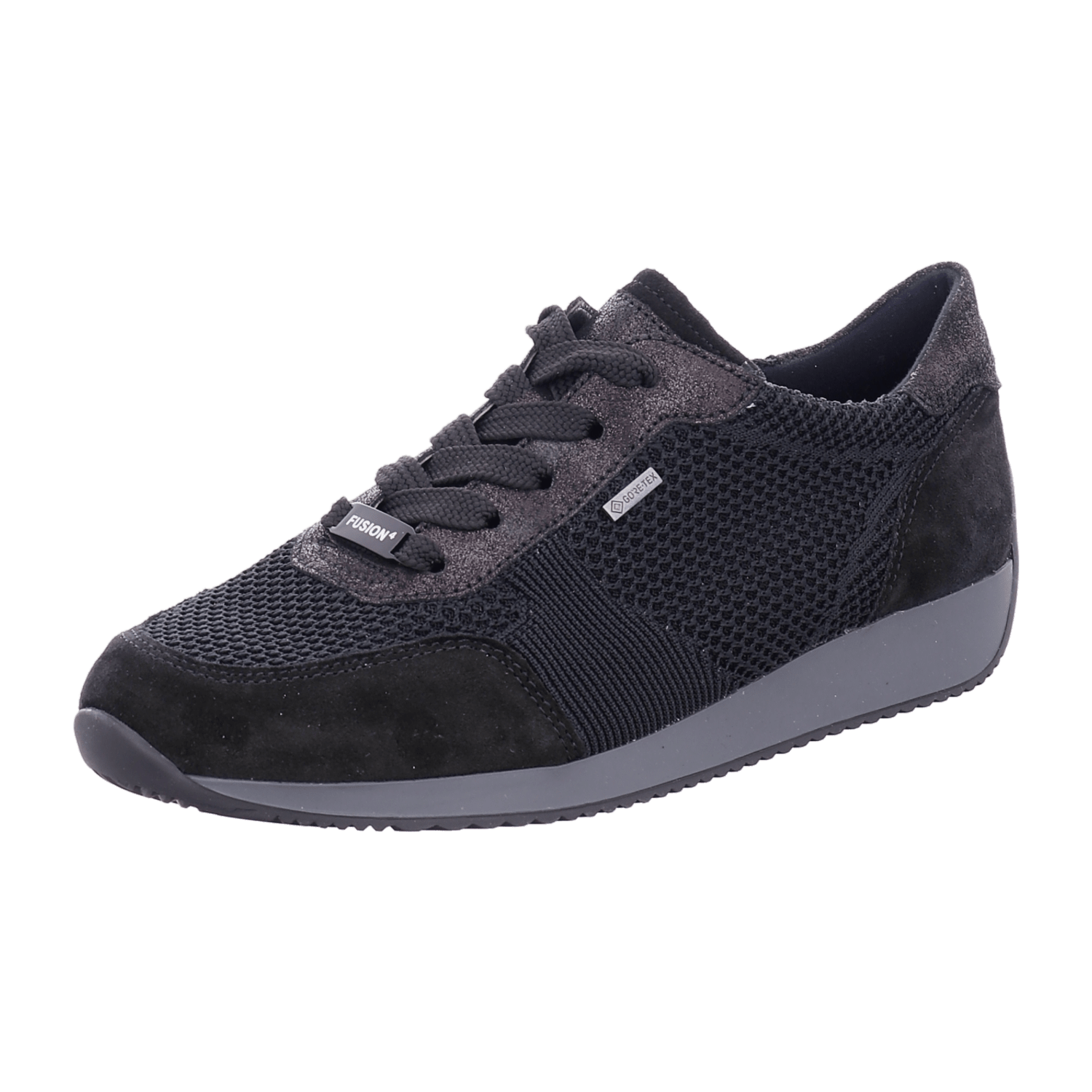 ARA LISBON-G Women's Low-Top Lace-Up Shoes Black Nubuck Leather Cold Weather Lined - Bartel-Shop