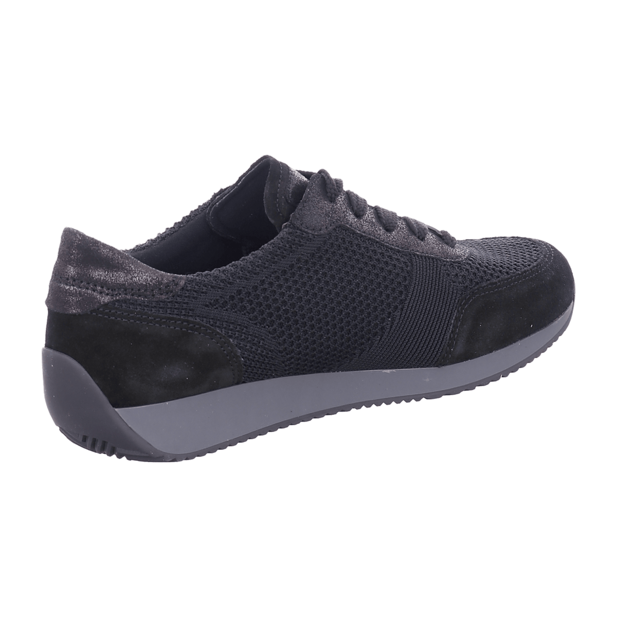 ARA LISBON-G Women's Low-Top Lace-Up Shoes Black Nubuck Leather Cold Weather Lined - Bartel-Shop
