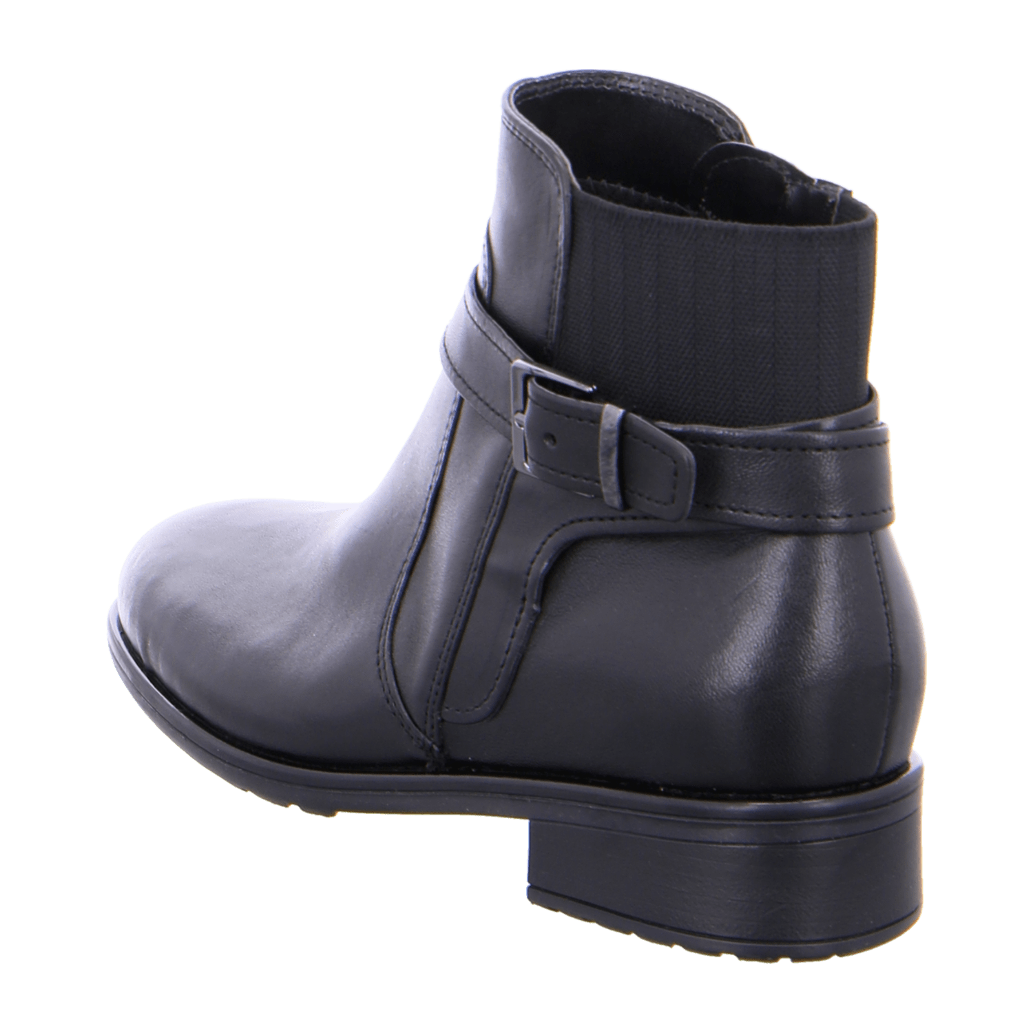 ARA Women's Leather Ankle Boots with Zipper, Black - Bartel-Shop