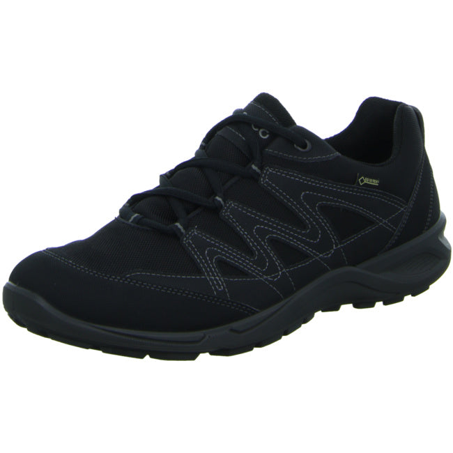 Ecco sporty lace-up shoes for men black - Bartel-Shop