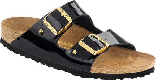 Birkenstock mule Arizona Studs BF black lacquer - Bartel-Shop