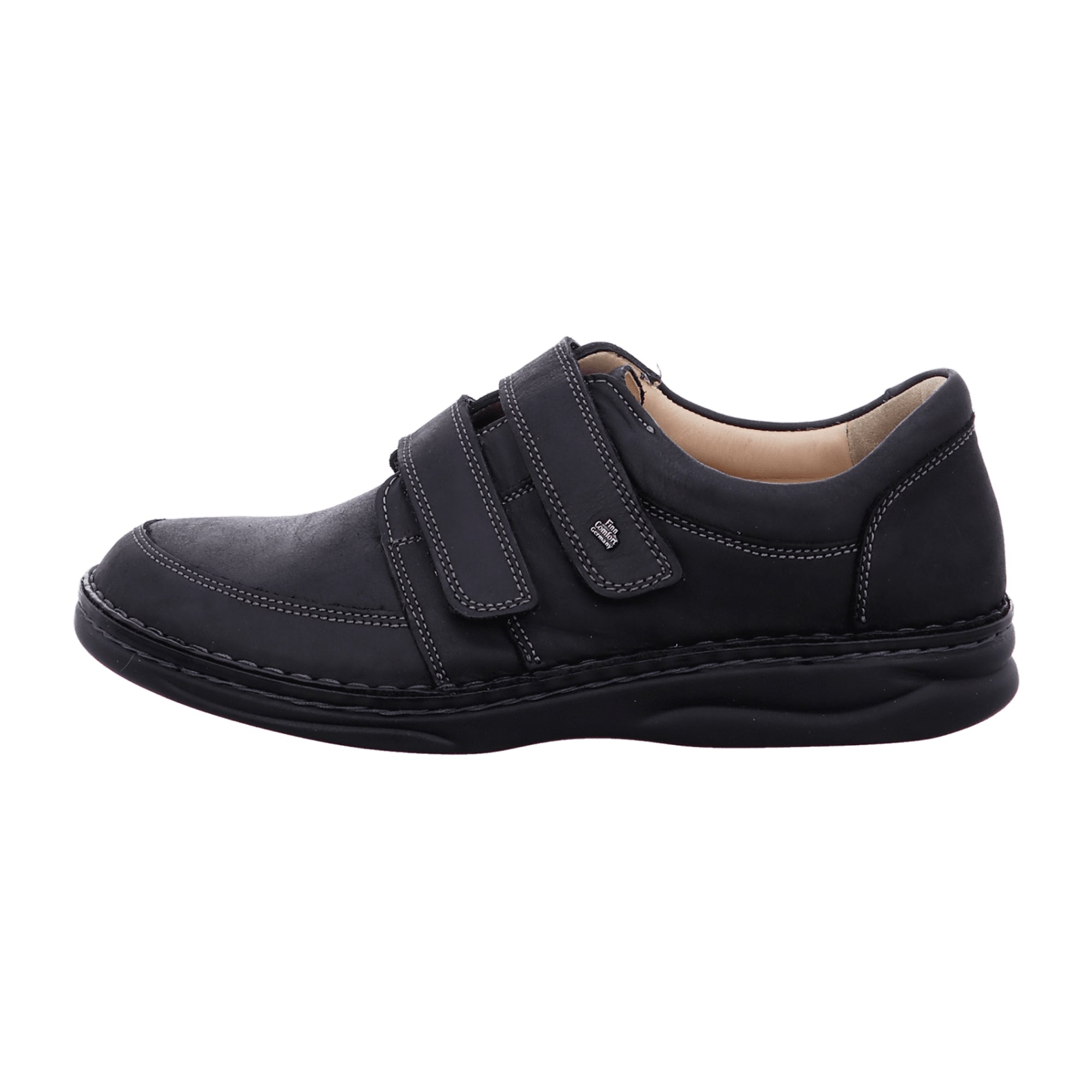 Finn Comfort Wicklow Men's Black Leather Shoes - Stylish & Comfortable