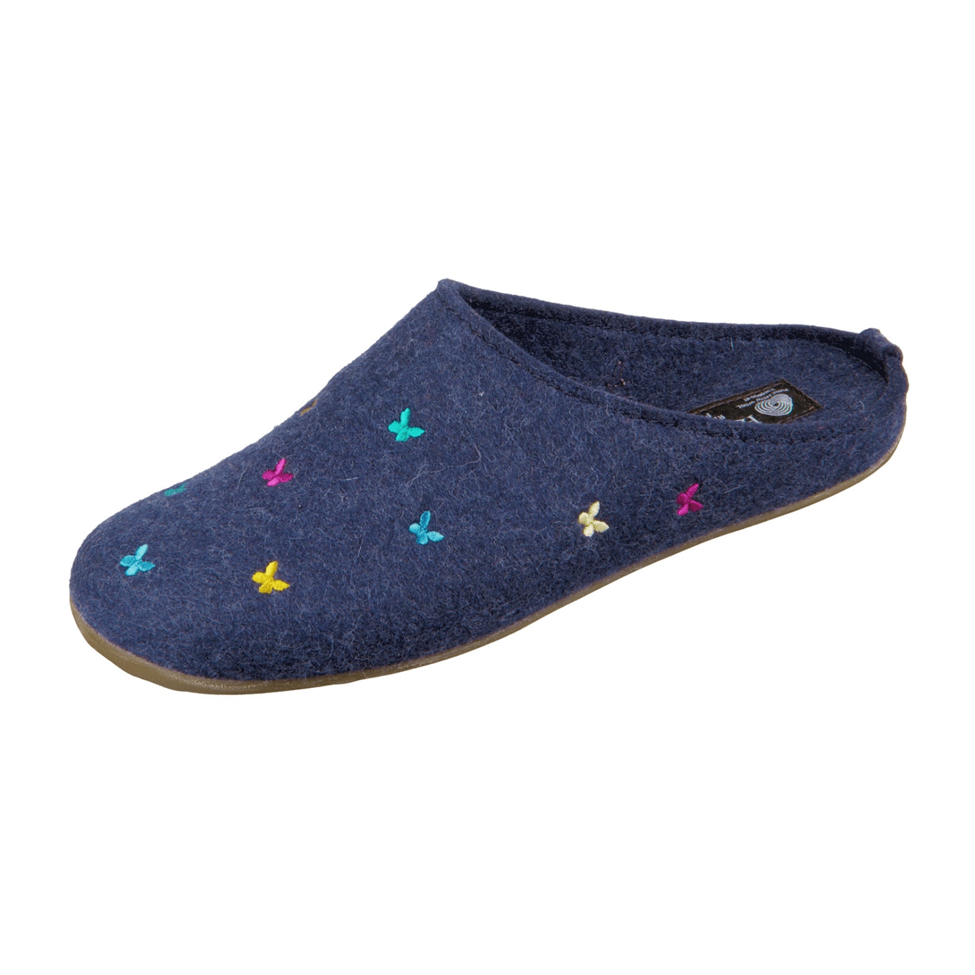 Haflinger Everest Farfalline Women's Slippers, Stylish Blue Comfort Wear