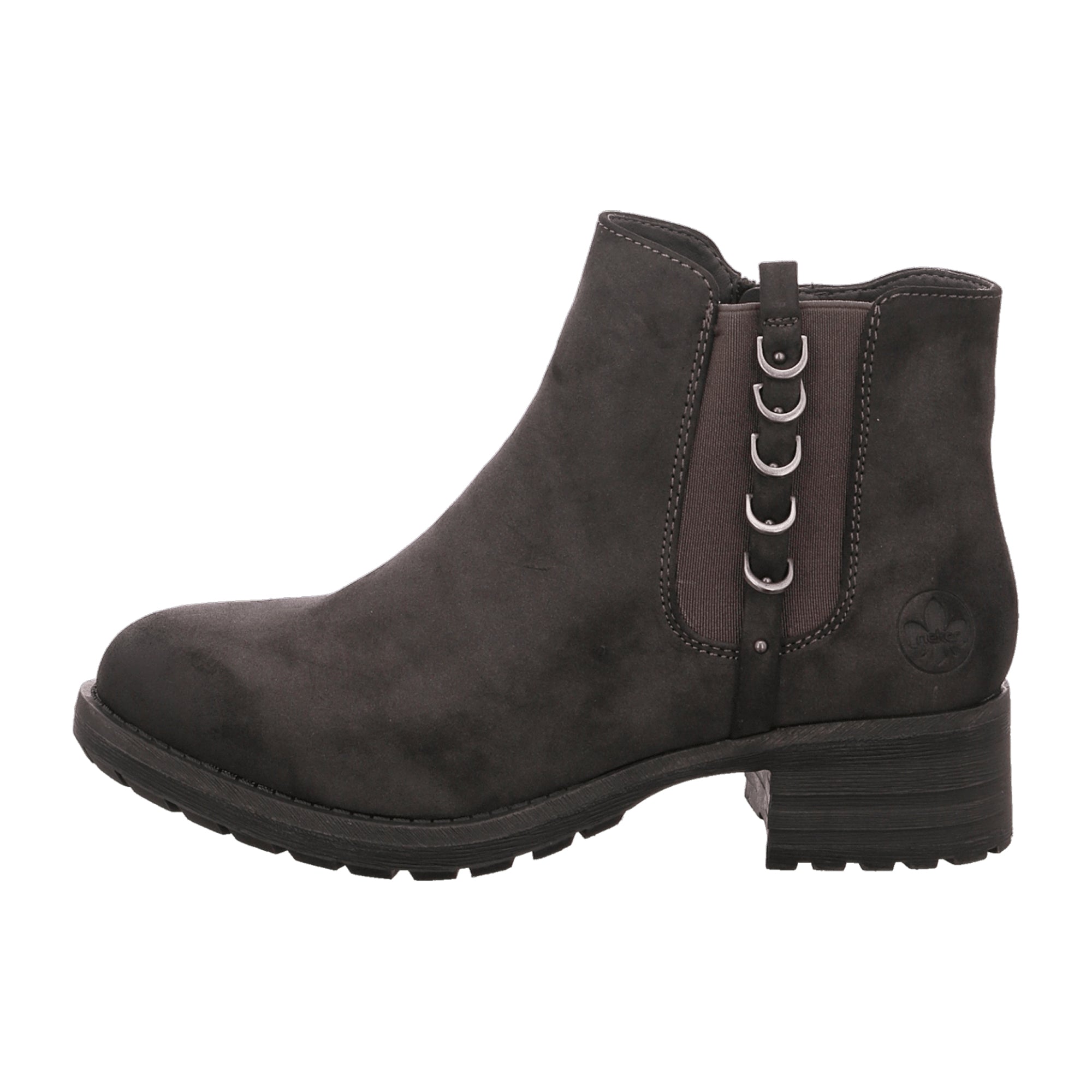 Rieker Chelsea Boots for Women Gray with Warm Lining and Comfortable Sole