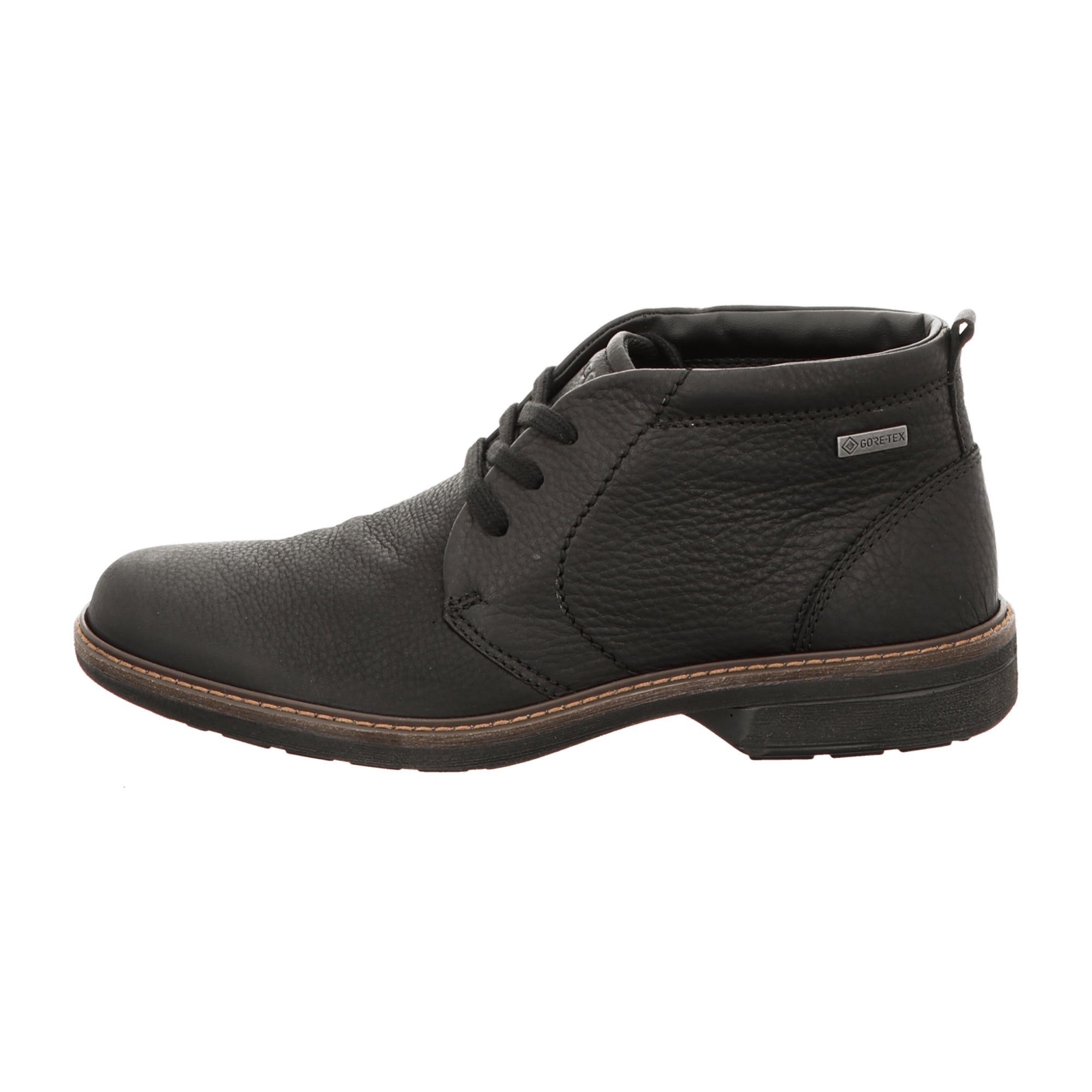 Ecco Men's Black Leather Shoes - Durable & Stylish Footwear for Young Adults