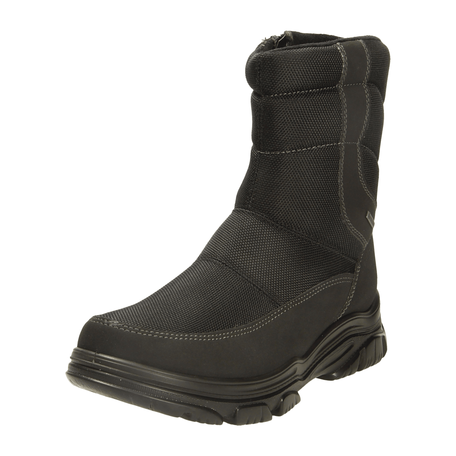 ARA Men's Winter Boots Snow Boots with Zipper in Black Synthetic