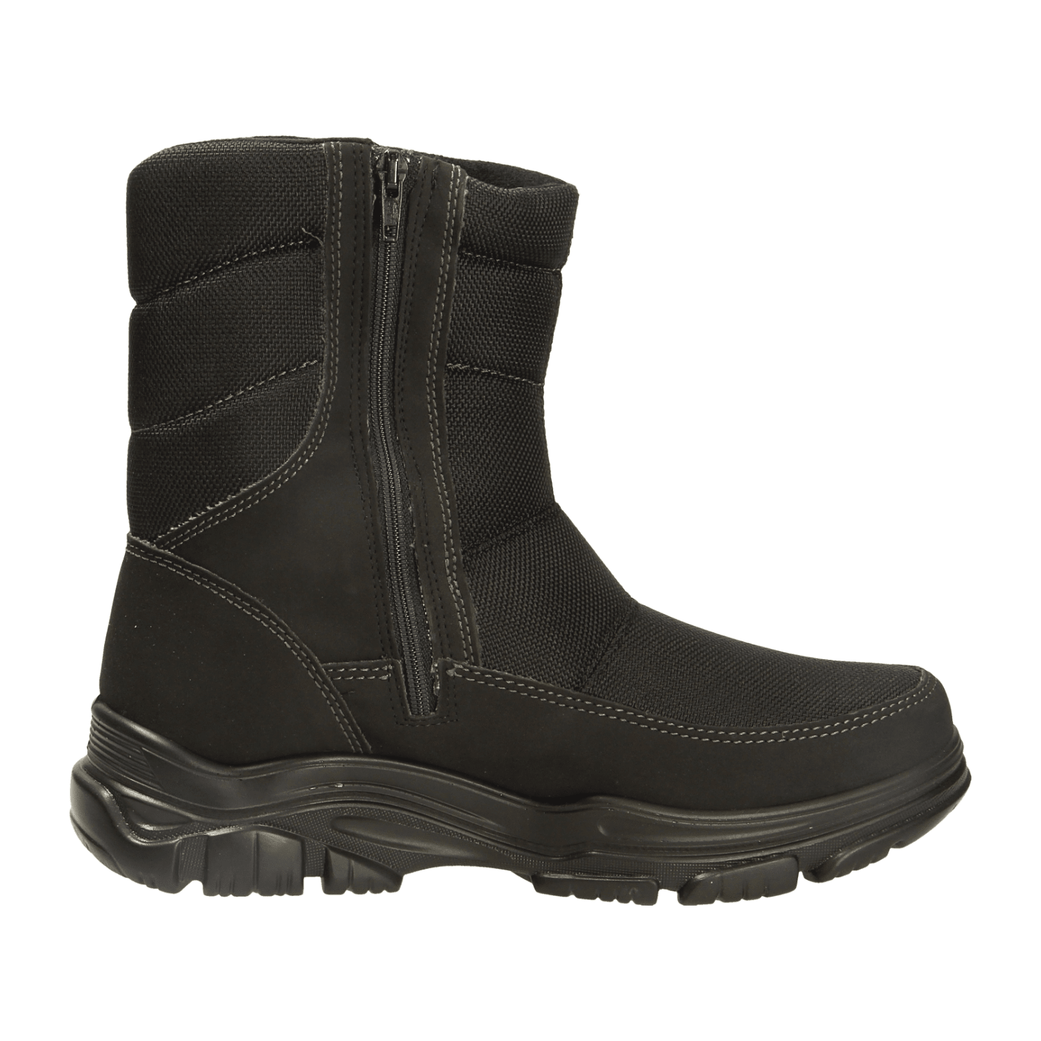 ARA Men's Winter Boots Snow Boots with Zipper in Black Synthetic