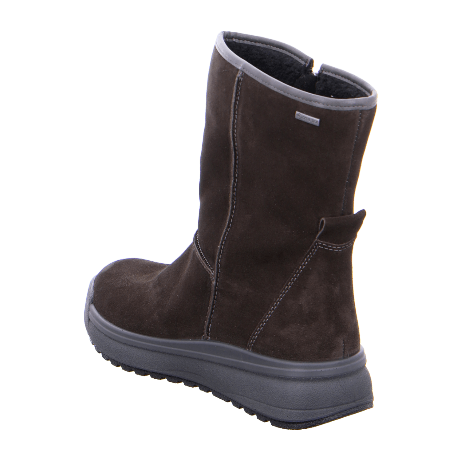 ARA ASPEN Women's Nubuck Leather Snow Boots with Zipper and Gore-Tex Lining, Black - Bartel-Shop