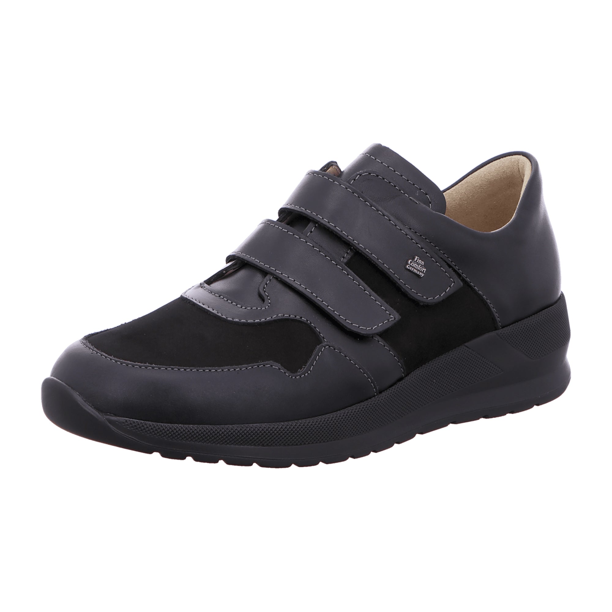 Finn Comfort Udine Women's Comfortable Black Leather Shoes - Stylish & Durable